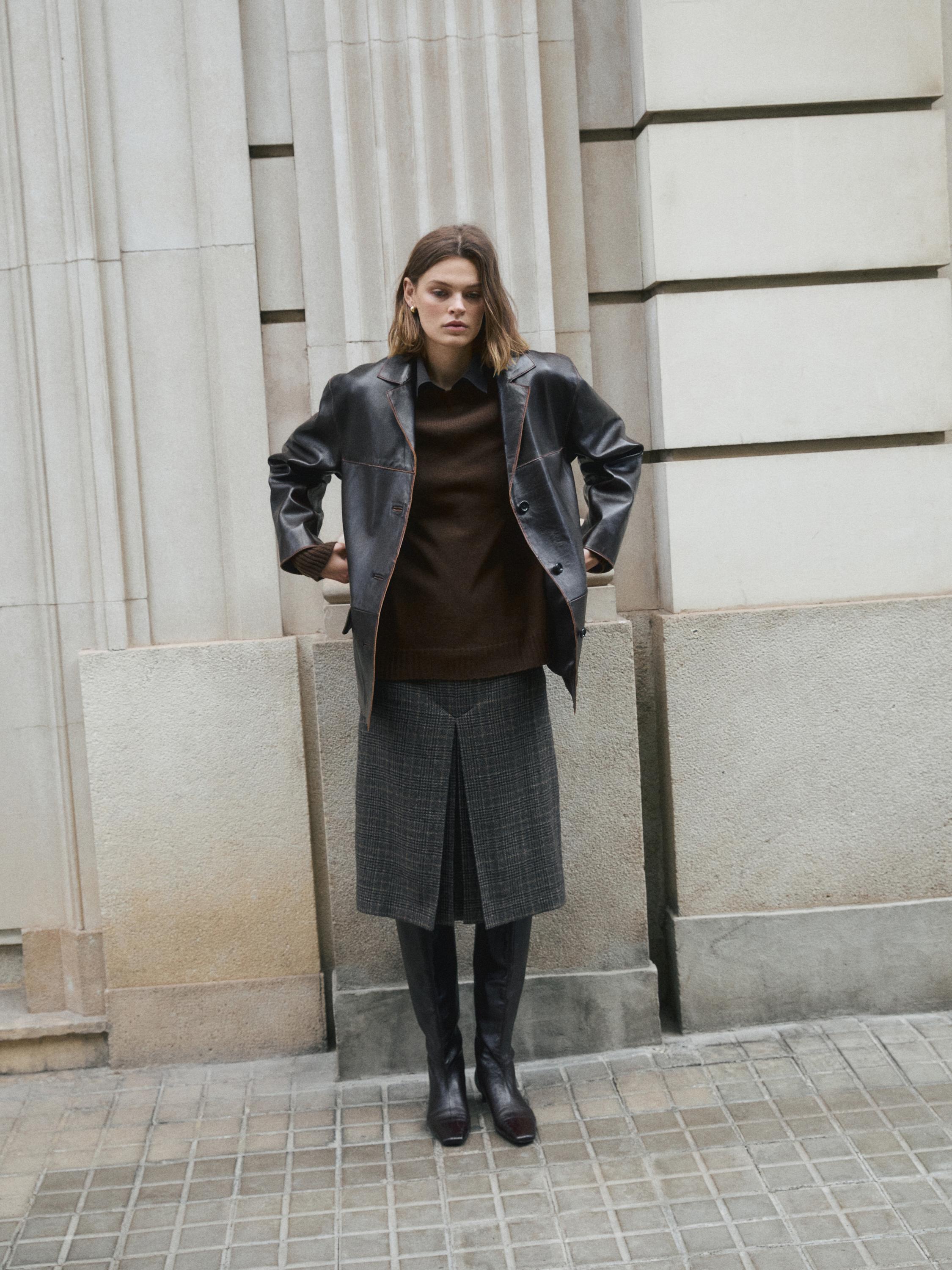 Nappa leather jacket