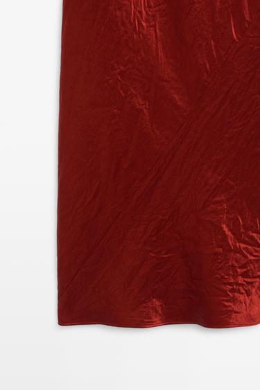 Draped neckline maxi dress — BRIGHT RED 7