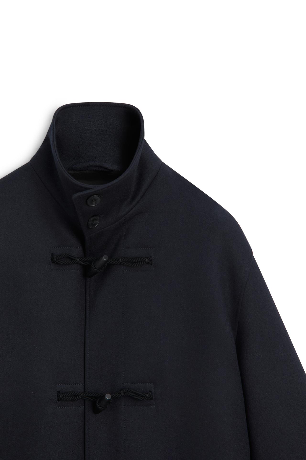 Mid-length coat with toggle detail - LIMITED EDITION — DEEP BLUE