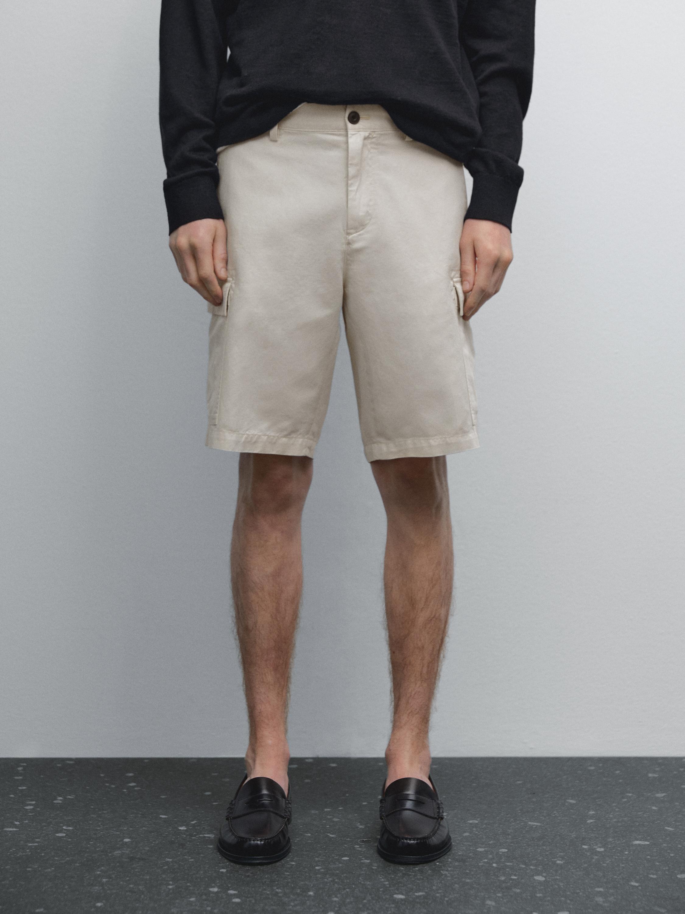 شورت برمودا كارغو من القطن المخلوط