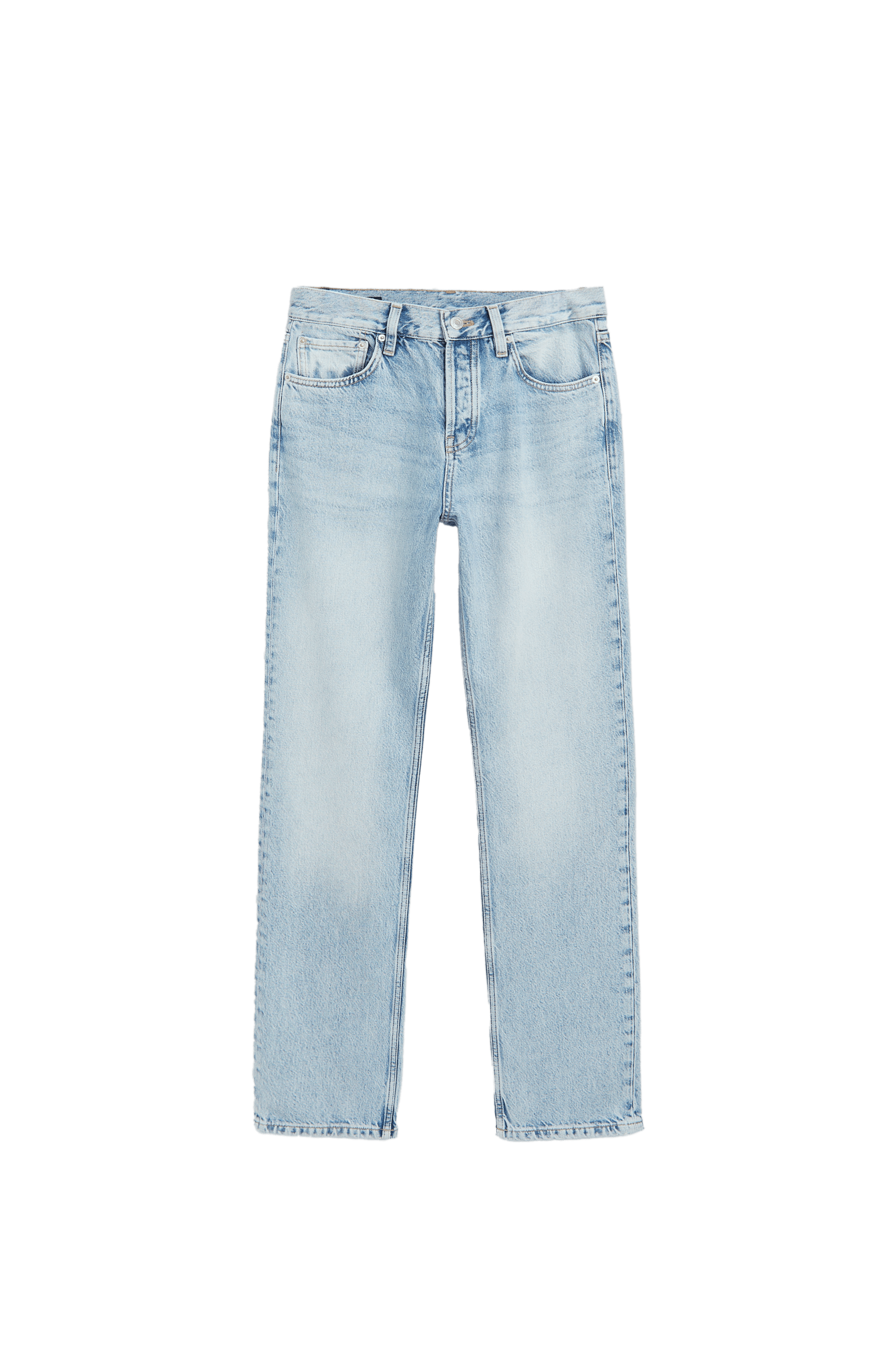 Massimo Dutti Orta bel relaxed straight fit jean görsel 7