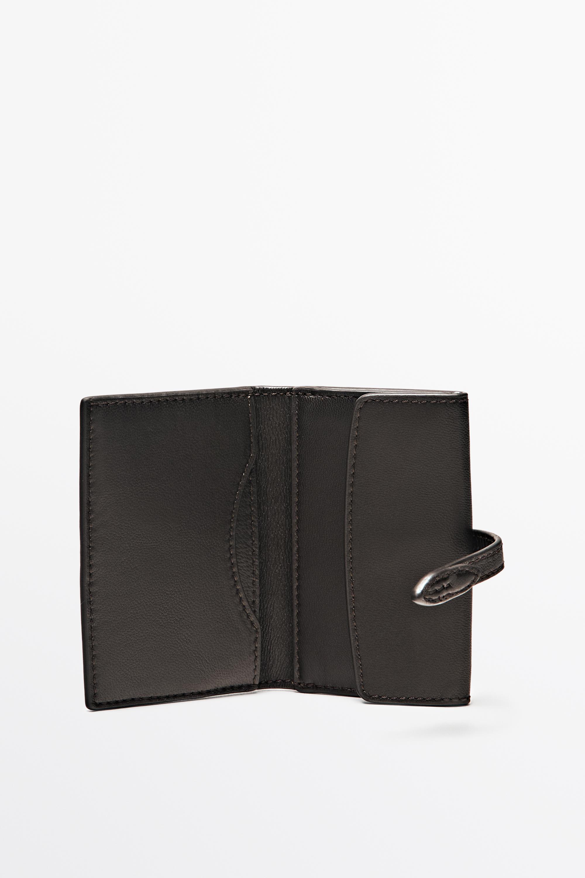 Nappa leather wallet — BROWN