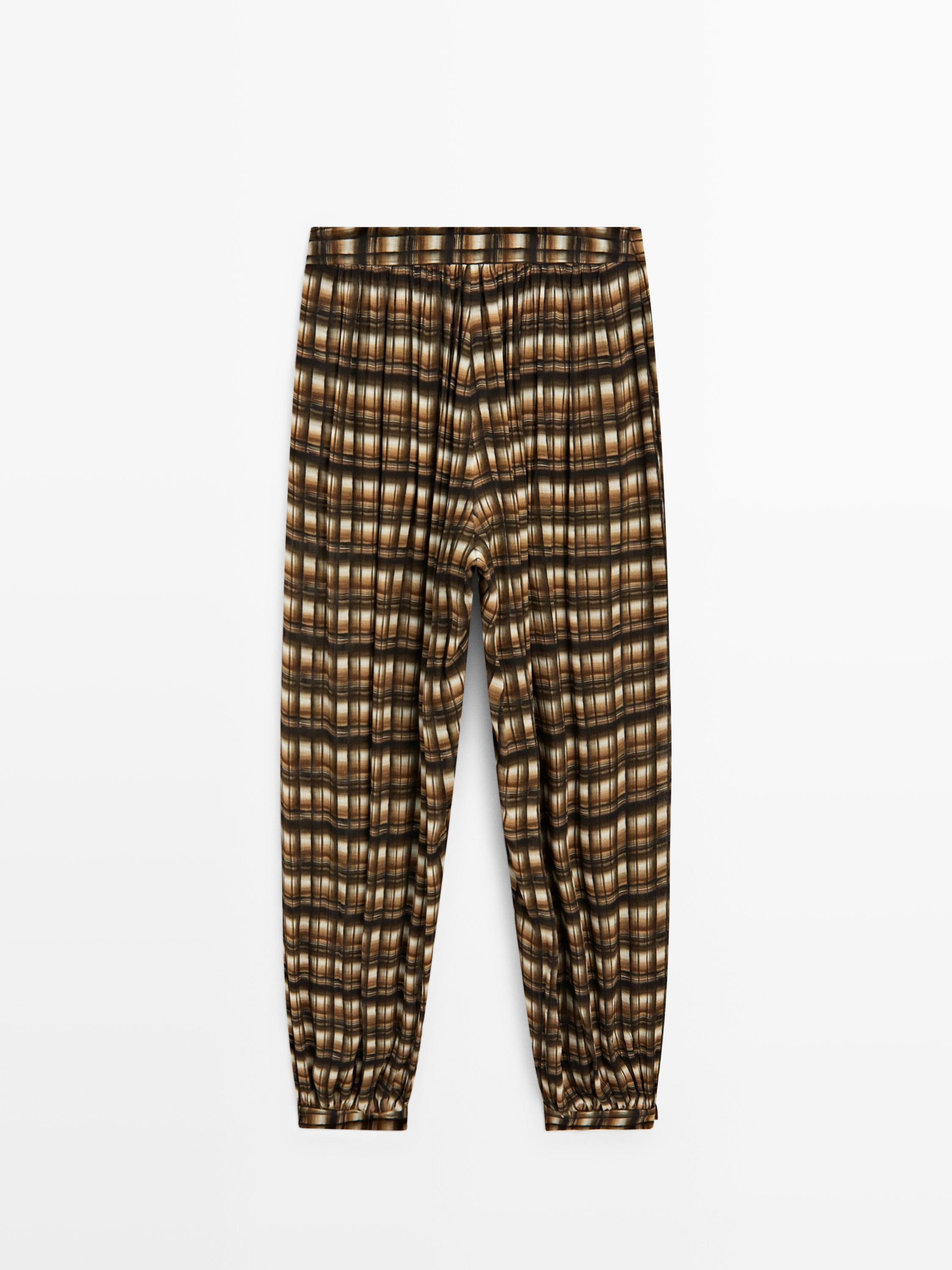 Flowing sarouel trousers — MUSTARD YELLOW