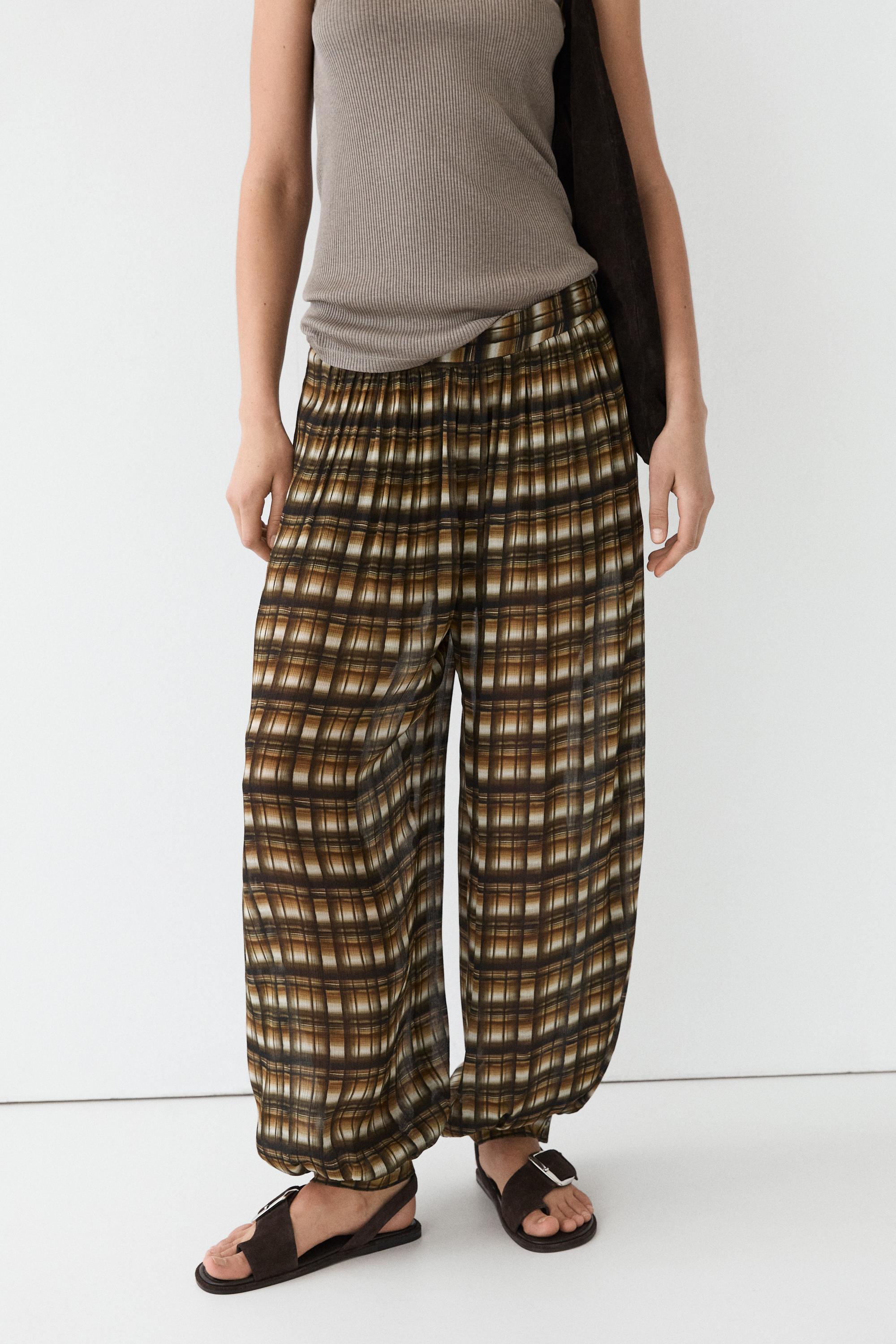Flowing sarouel trousers — MUSTARD YELLOW