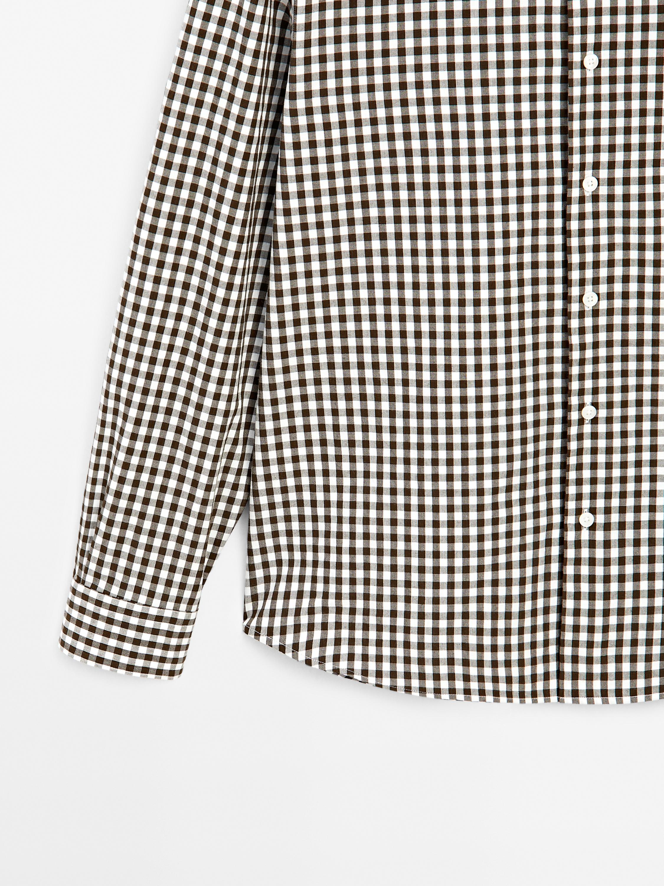 Relaxed fit check shirt