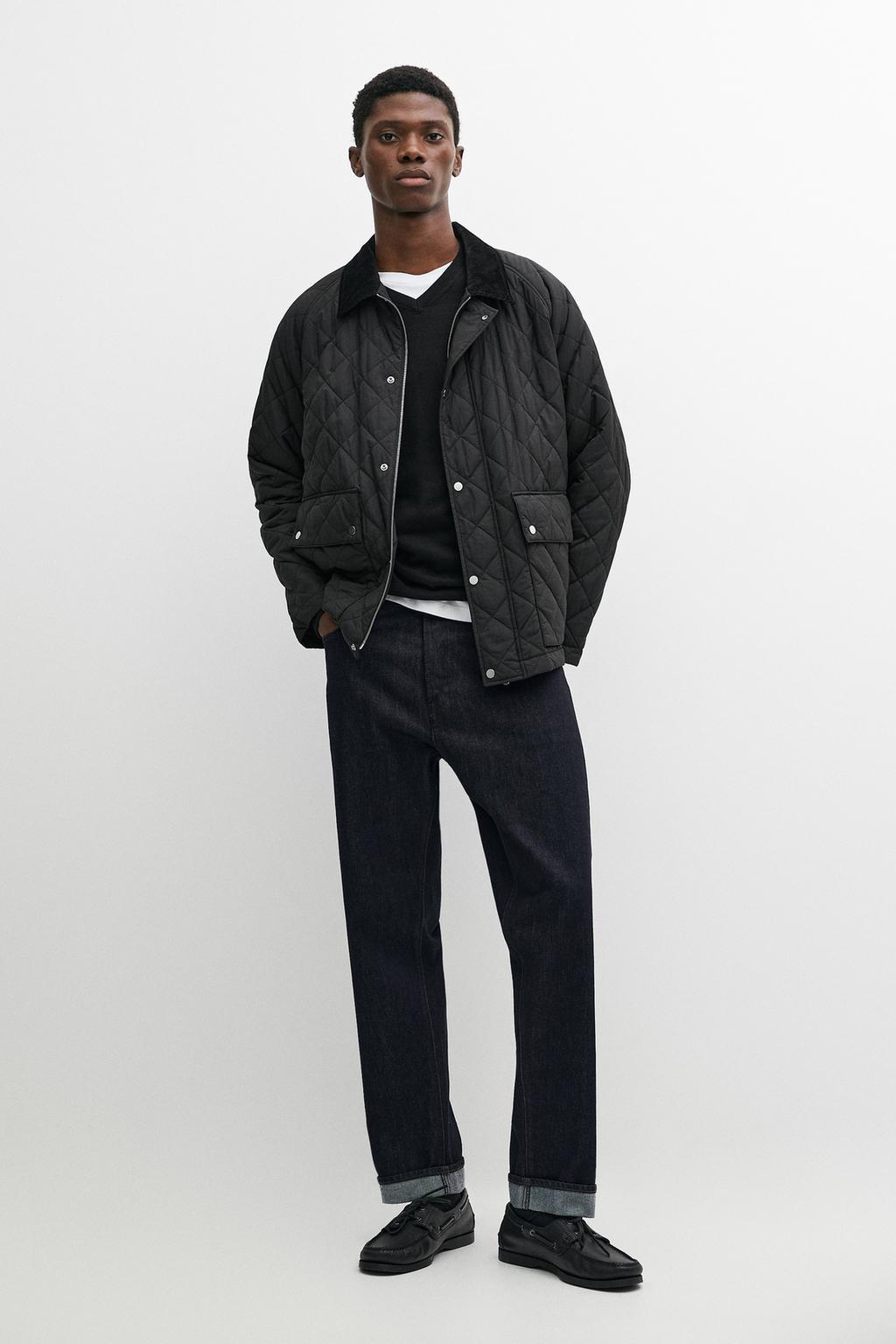 Massimo Dutti Korduroy yaxalıq ilə steqanlı gödəkçə