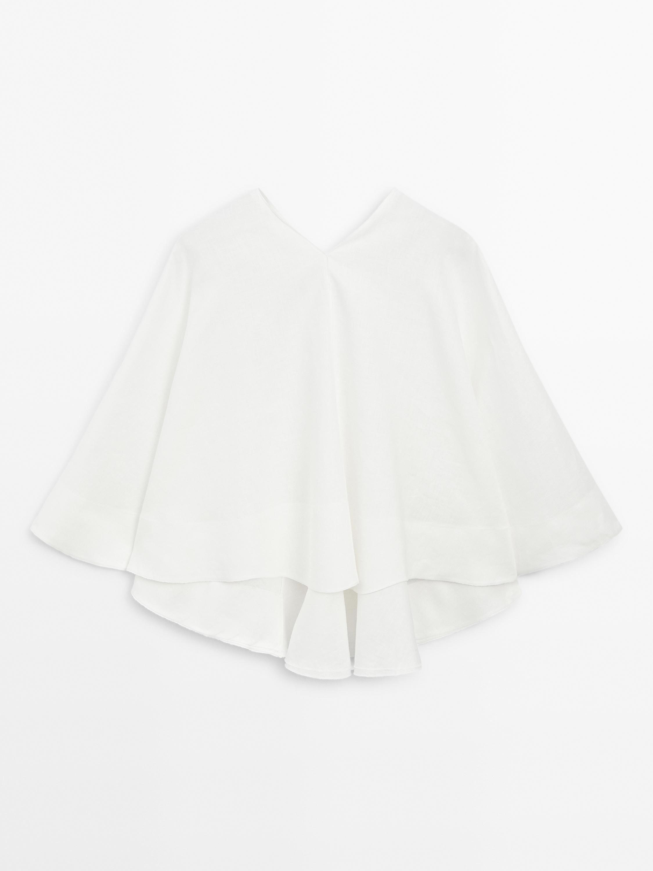 Chemise cape fluide lin - Studio