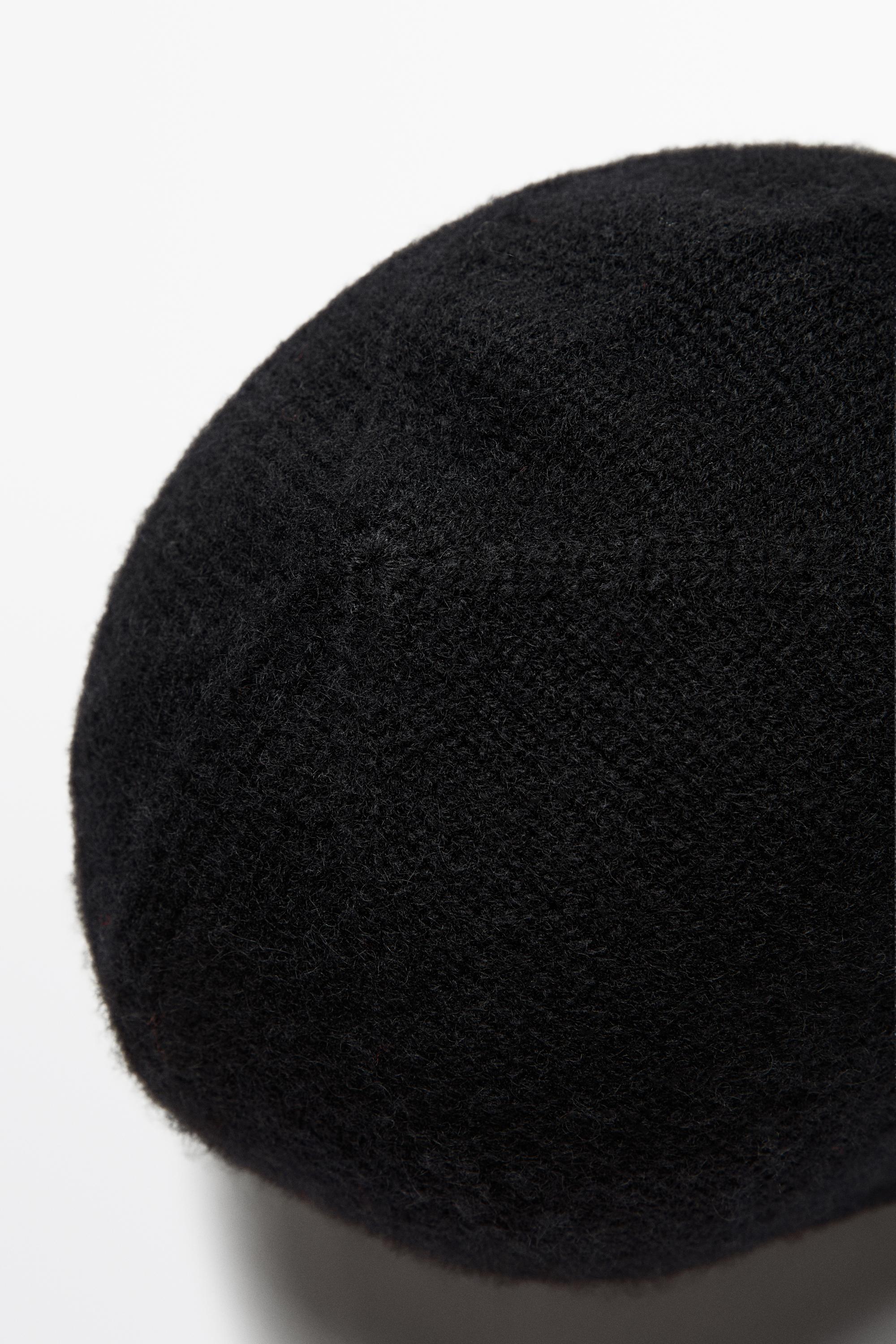 100% cashmere tie-detail beanie — BLACK