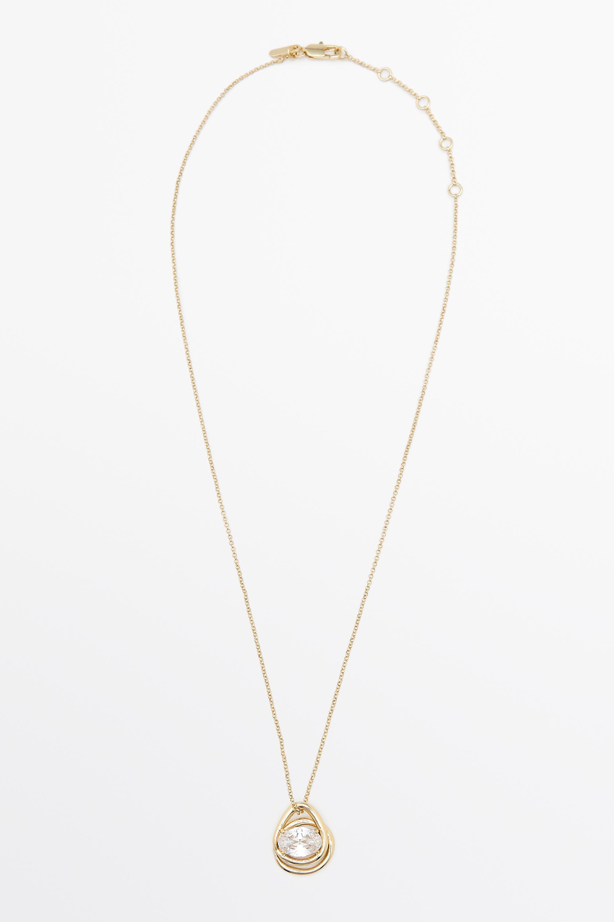 Collar ovalado cristal irregular