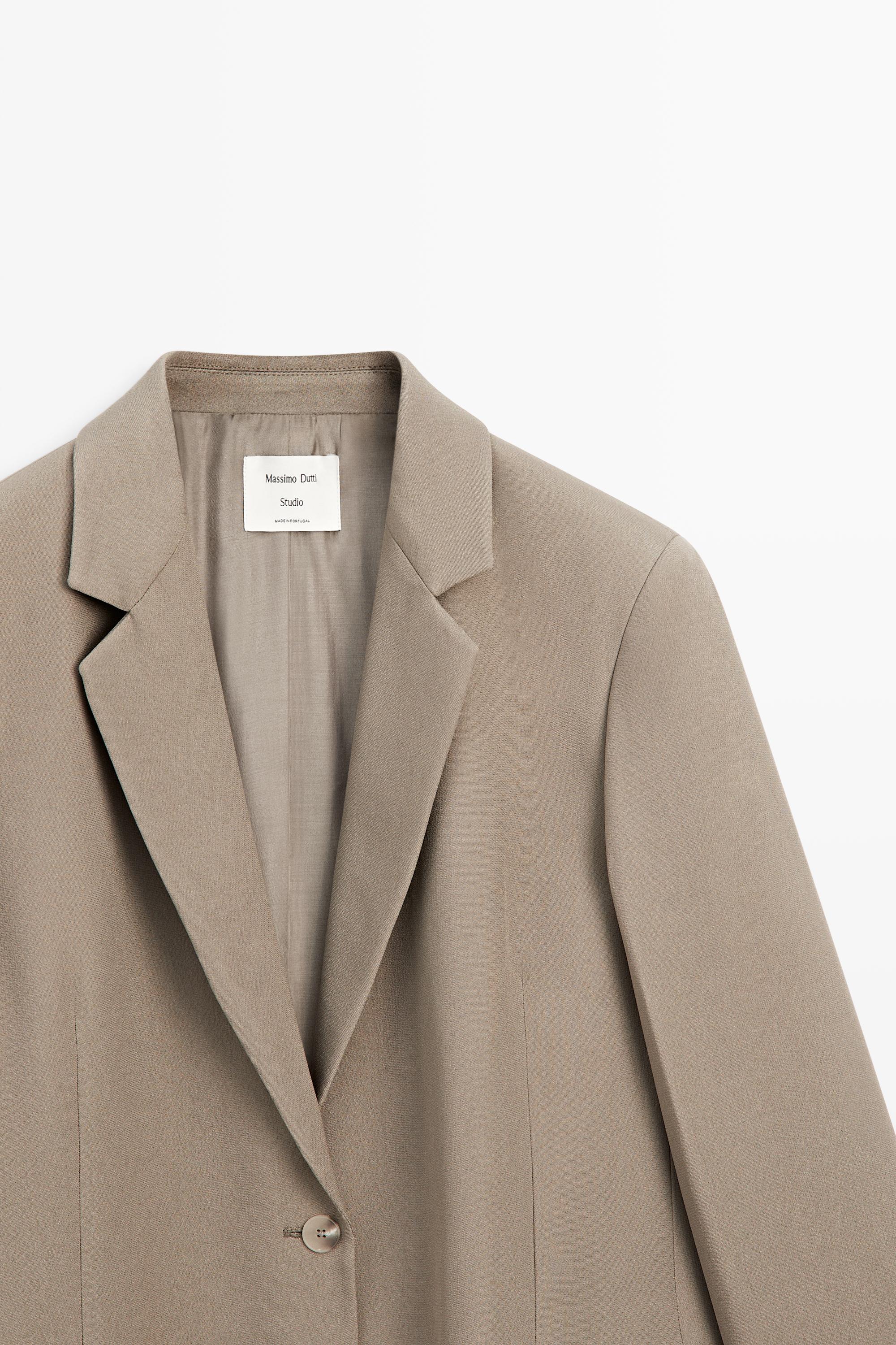 Fluid blazer - STUDIO — STONE