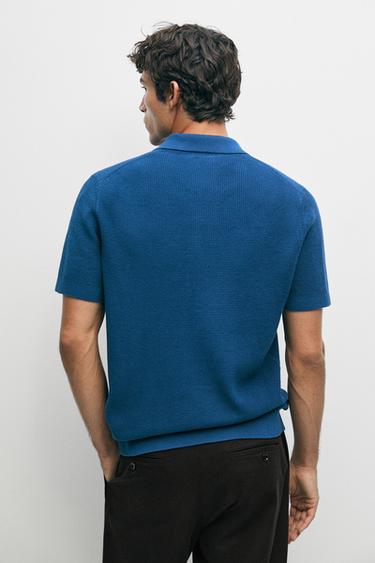 100% cotton short sleeve polo shirt — ELECTRIC BLUE 5
