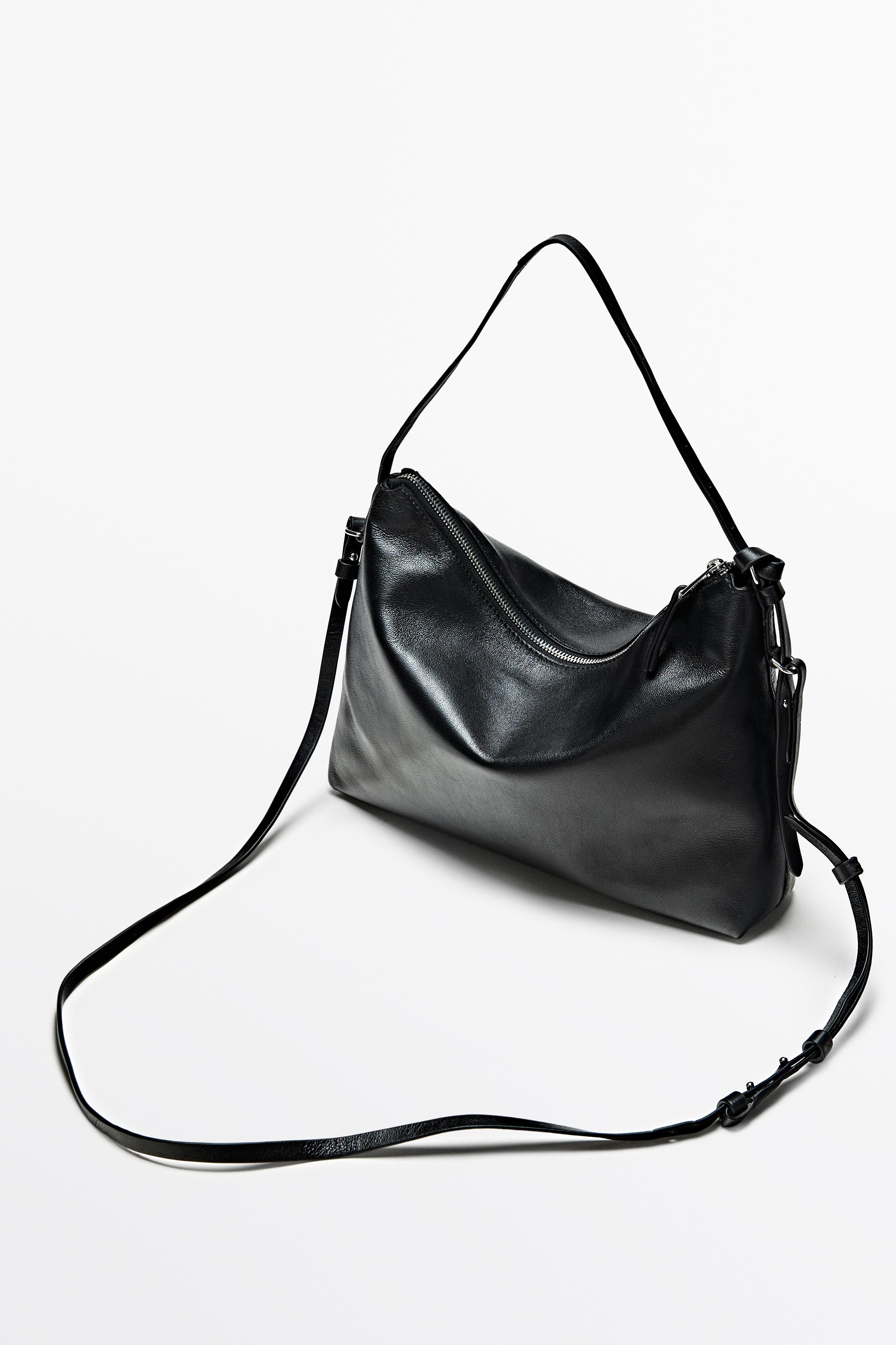 Medium nappa leather bag — BLACK