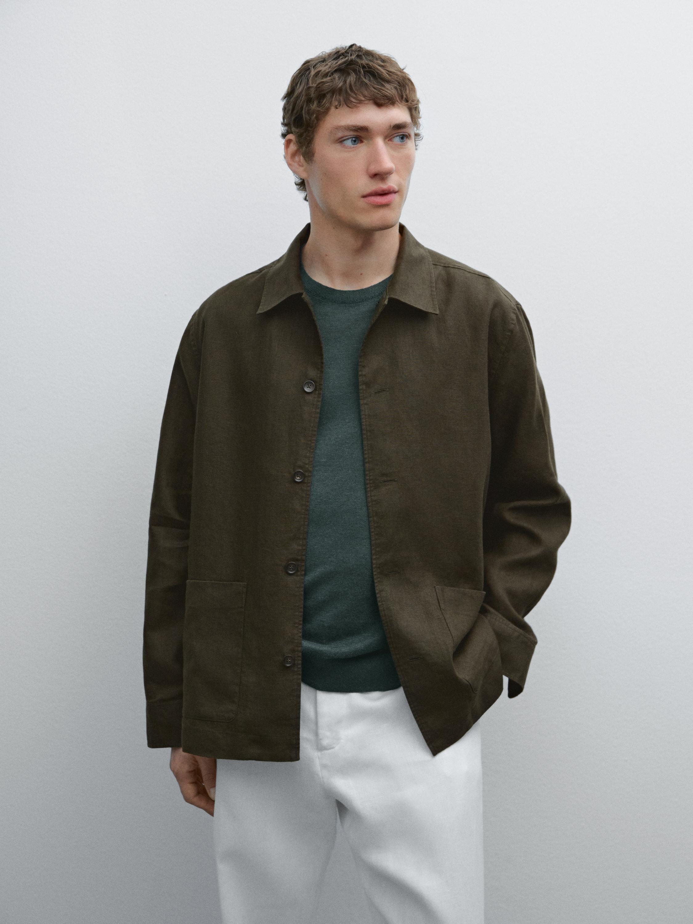 قميص سميك كتان 100%