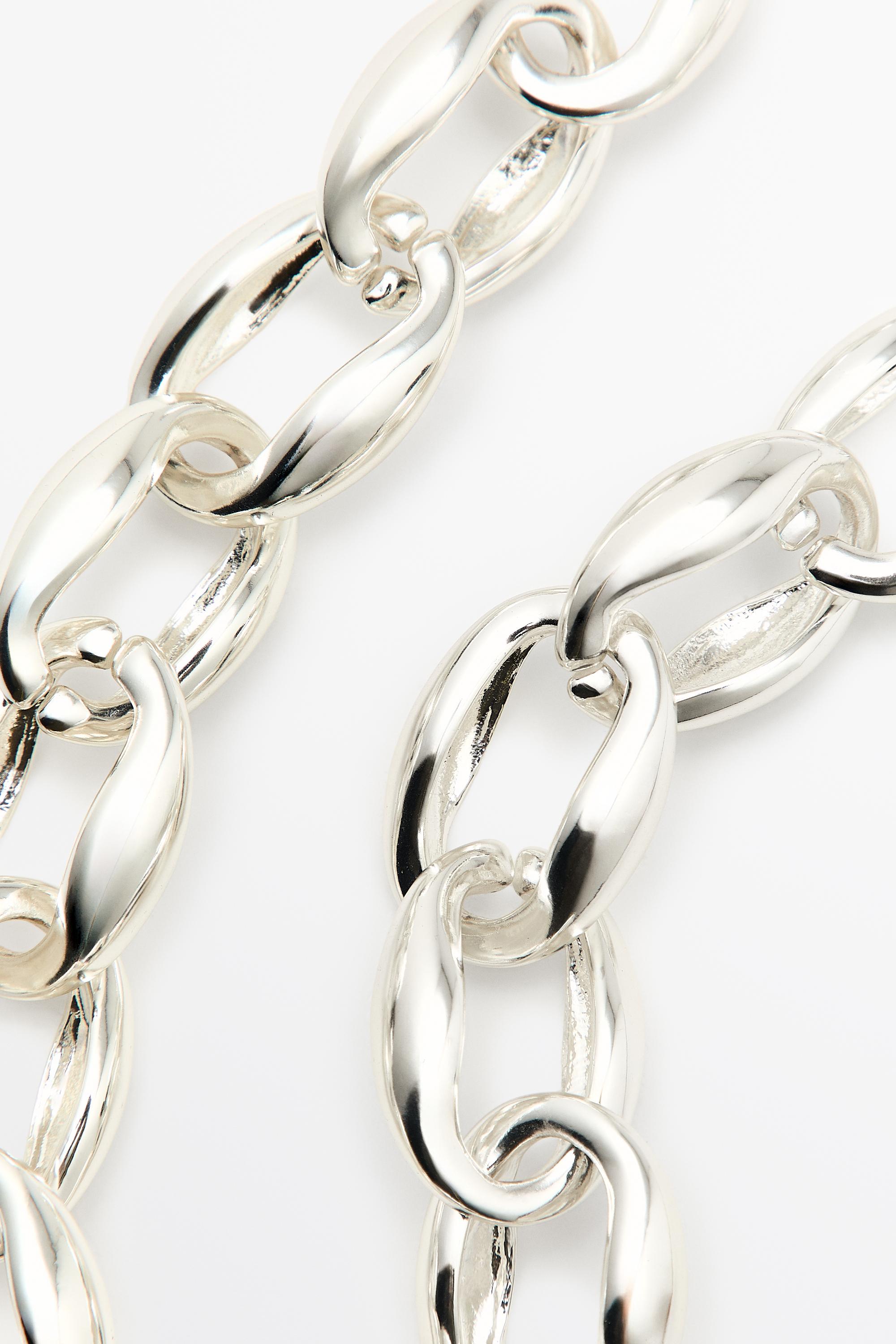 Chunky chain necklace — SILVER