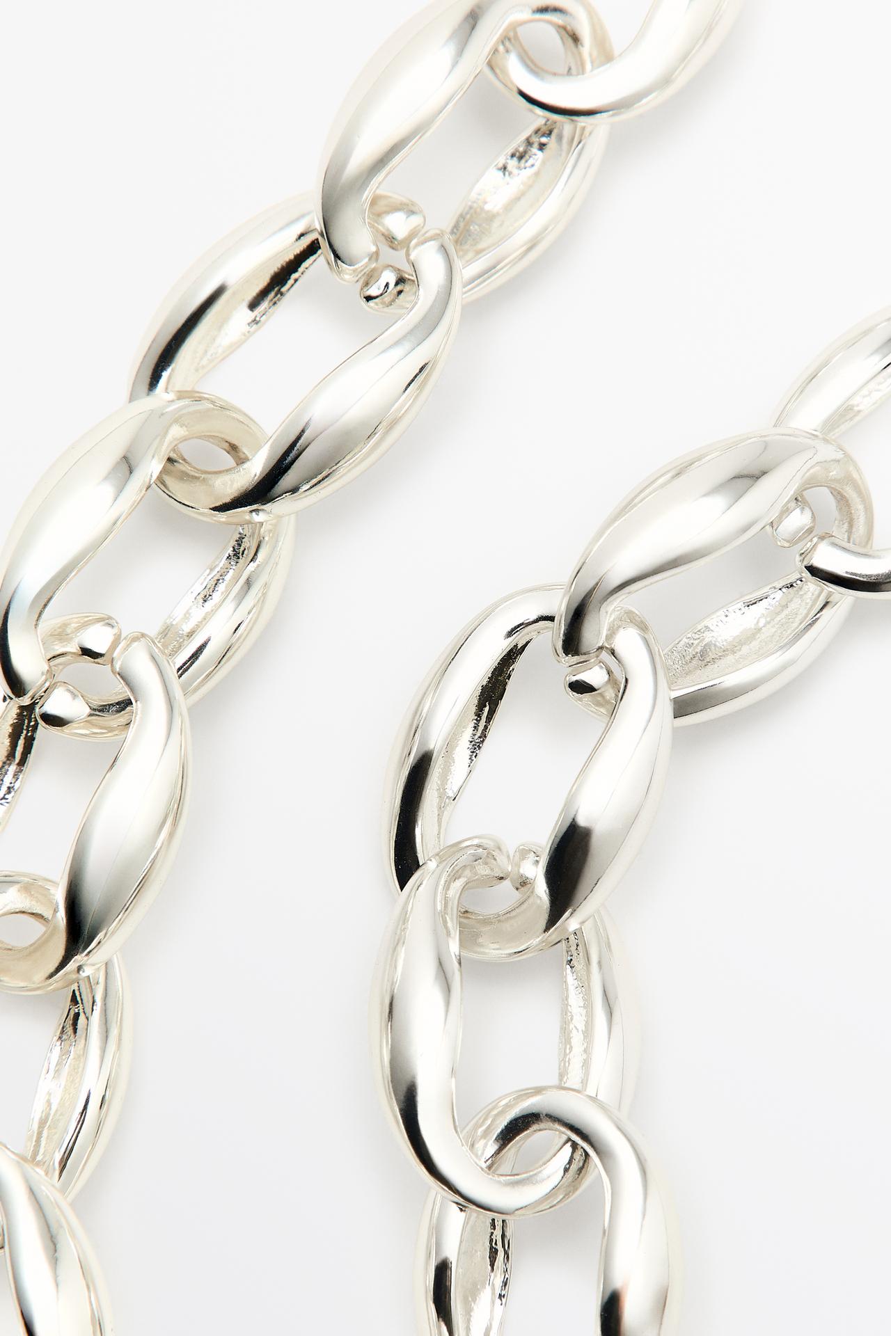 Chunky chain necklace — SILVER