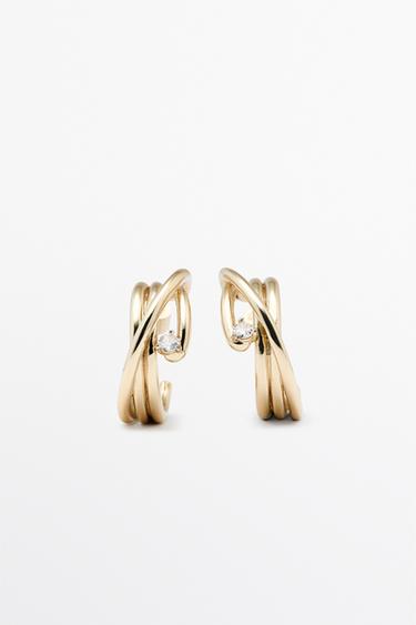 Shimmery hoop earrings — GOLDEN 1