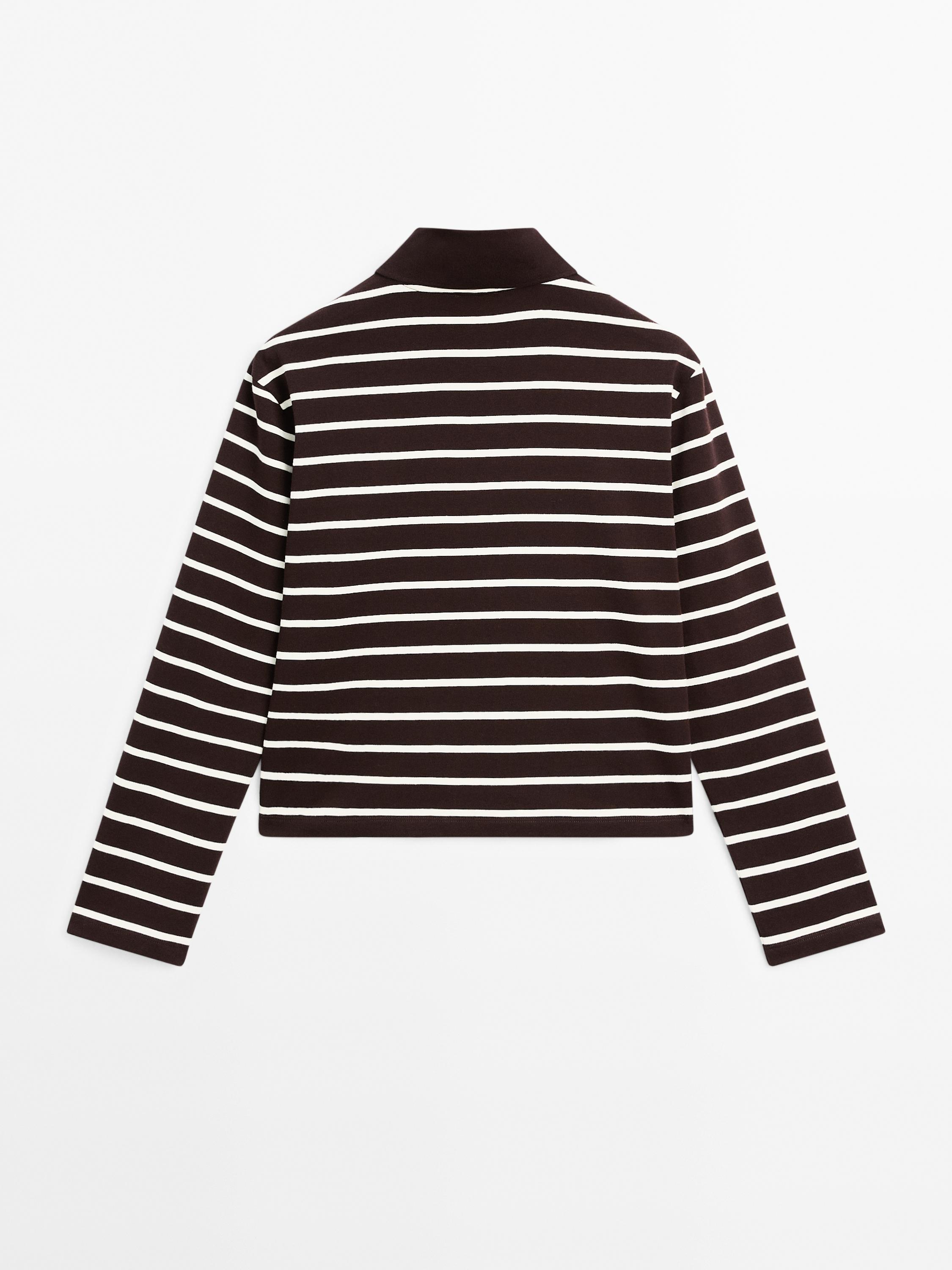100% cotton striped polo shirt