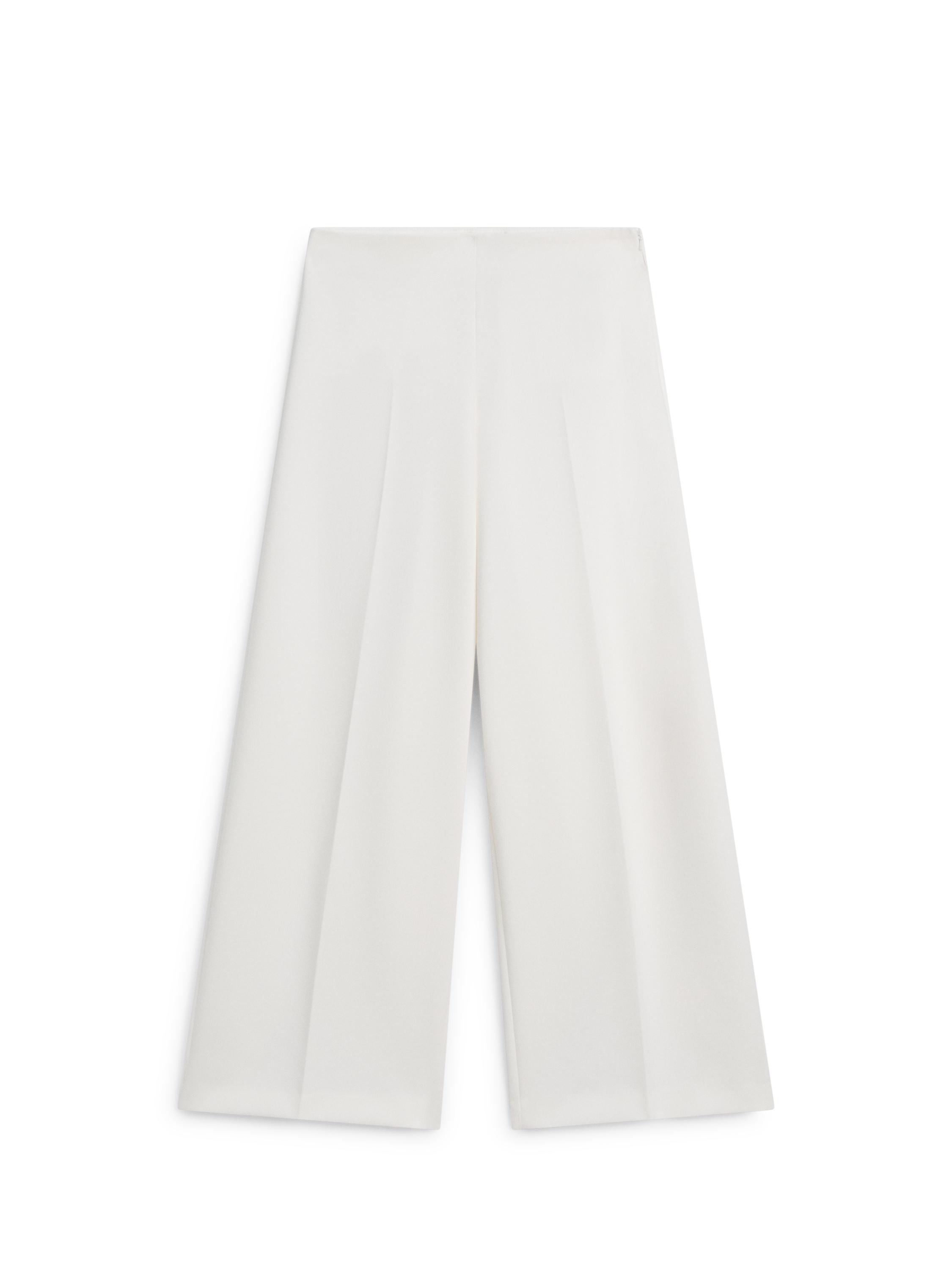 Wide-leg voluminous trousers — CREAM