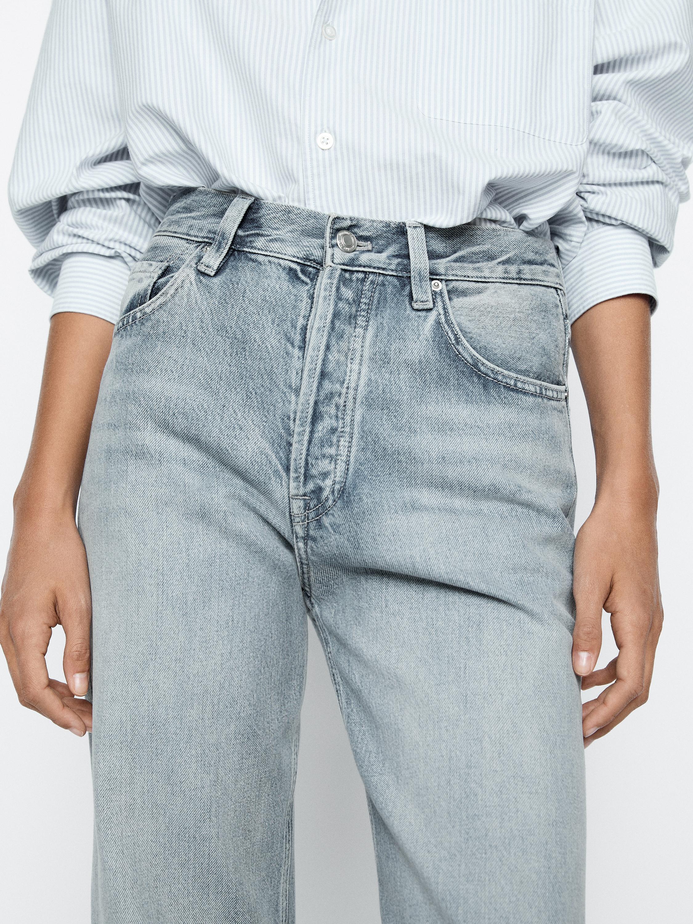 【Massimo Dutti】Straight-leg high-waist jeans Straight-leg high-waist jeans · Black · Dressy | Massimo Dutti