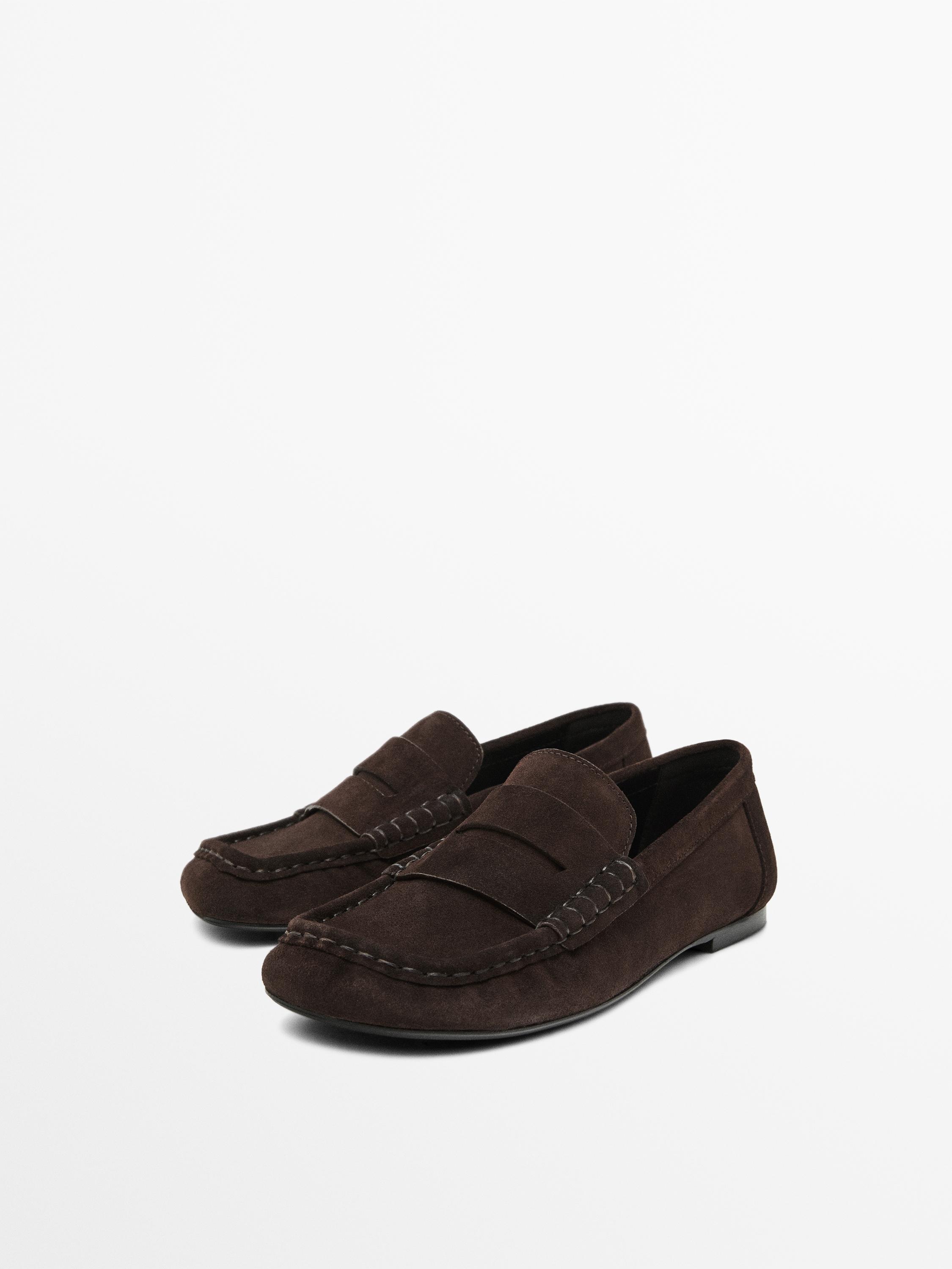 Mocasín piel serraje
