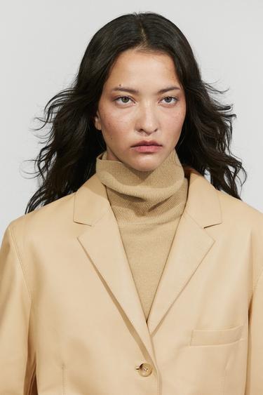 Nappa leather blazer — Vanilla 5