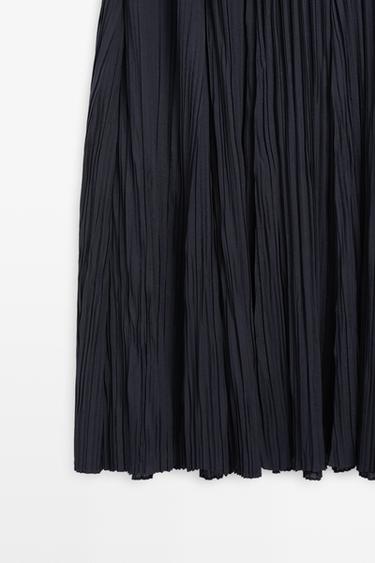 Long flowing dress with gathered detail — DARK NAVY 7