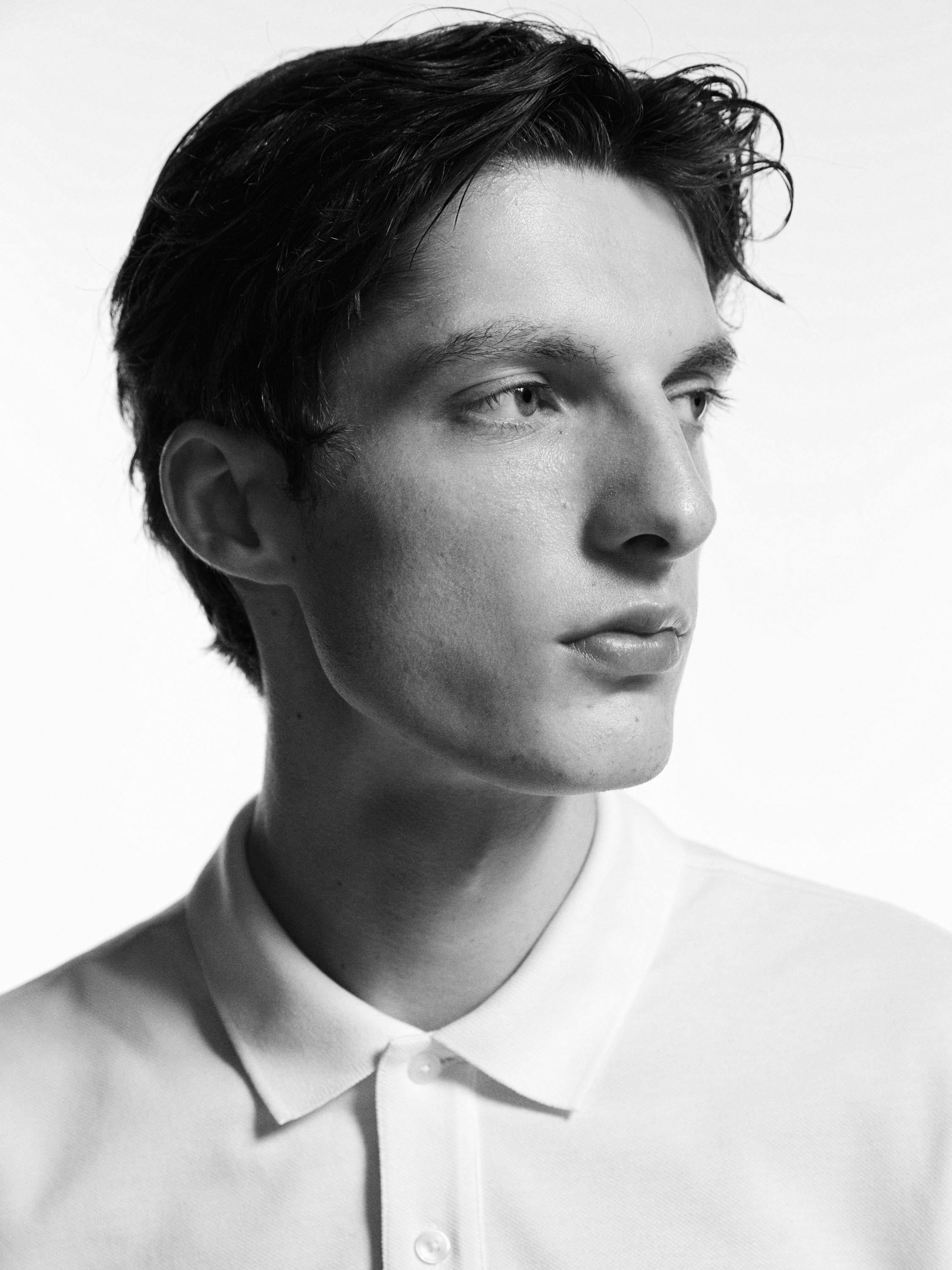 Micro-textured cotton piqué polo shirt — WHITE