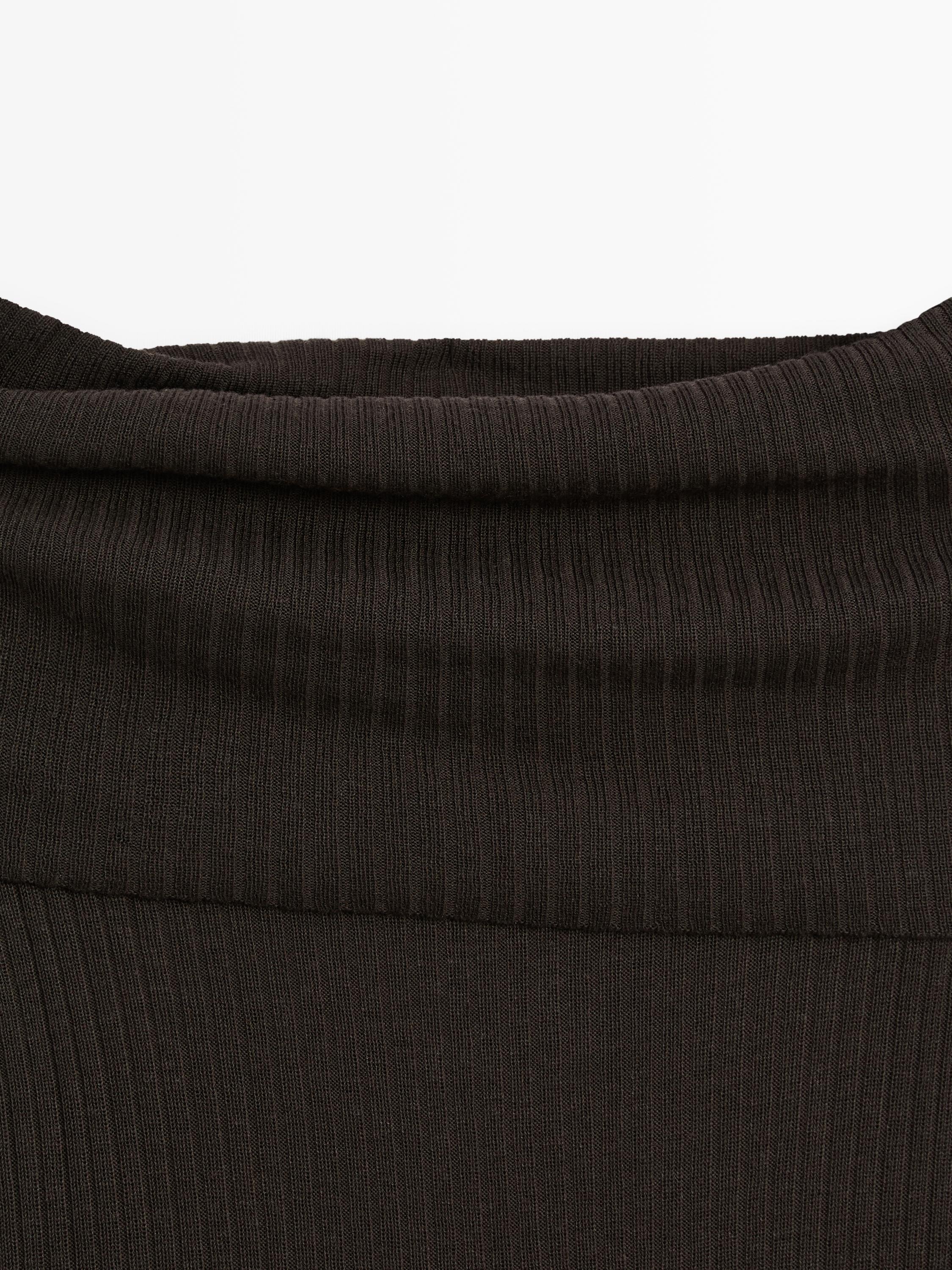 Ribbed knit sweater