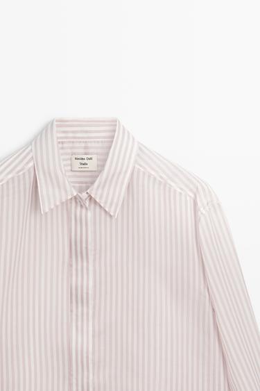 Flowing striped shirt - STUDIO — Pink 4
