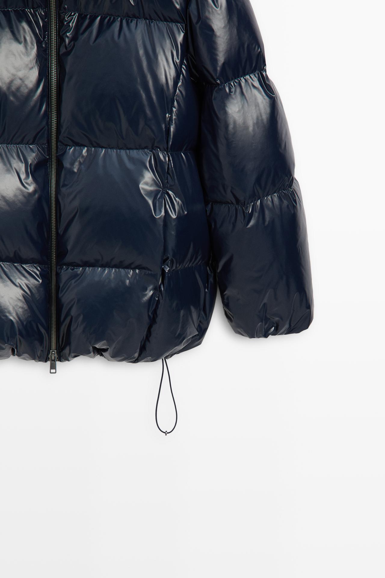 Shiny down jacket — Blue