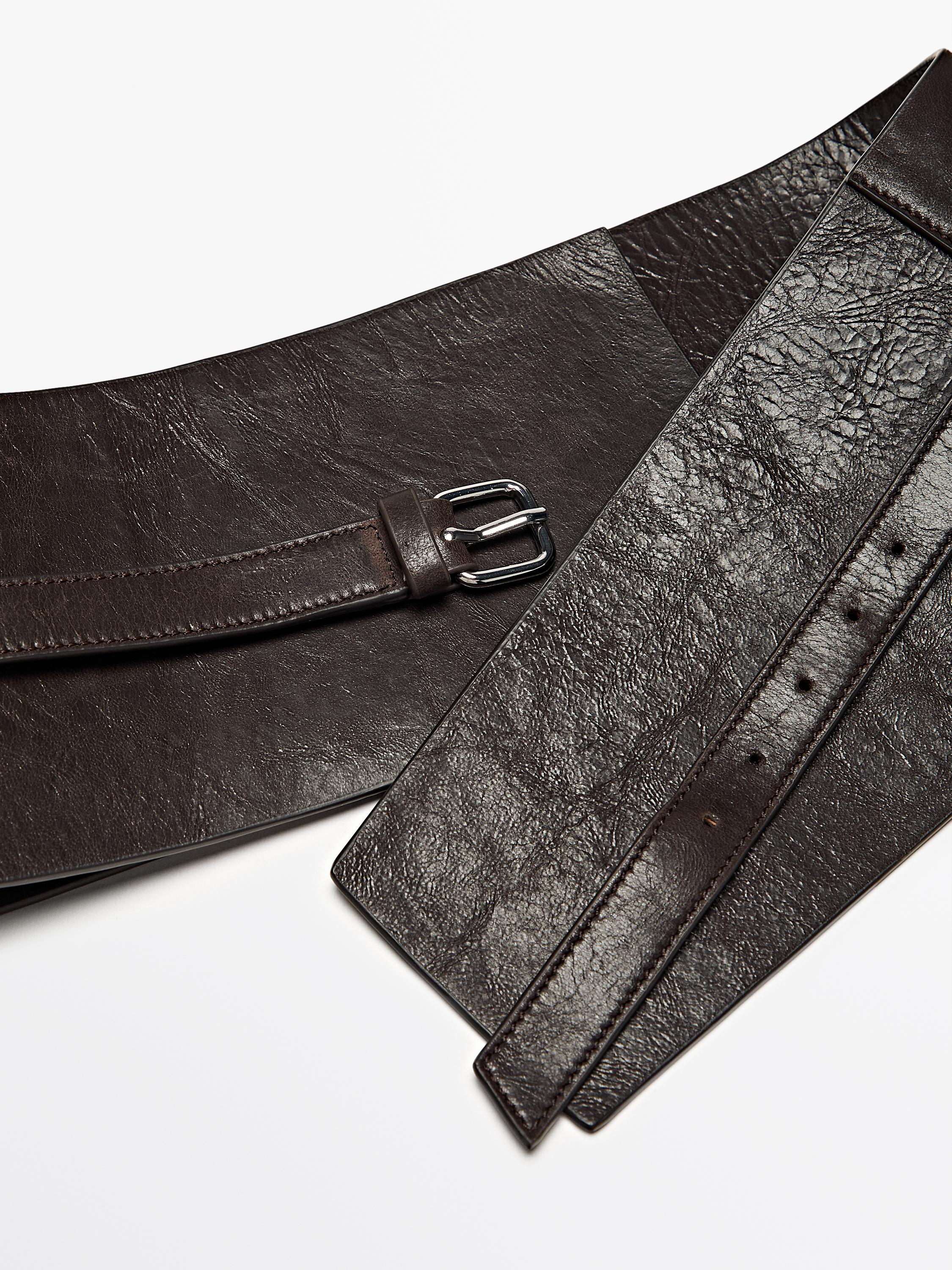 Ремень-пояс из кожи наппа