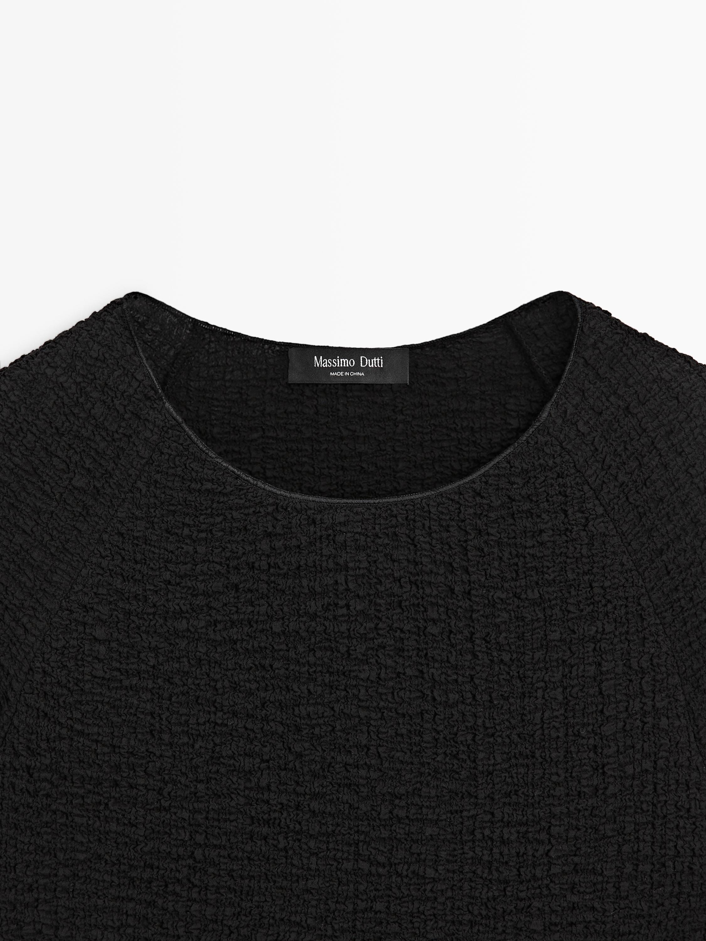 Top manches longues - très bon état noir Massimo Dutti | La Redoute