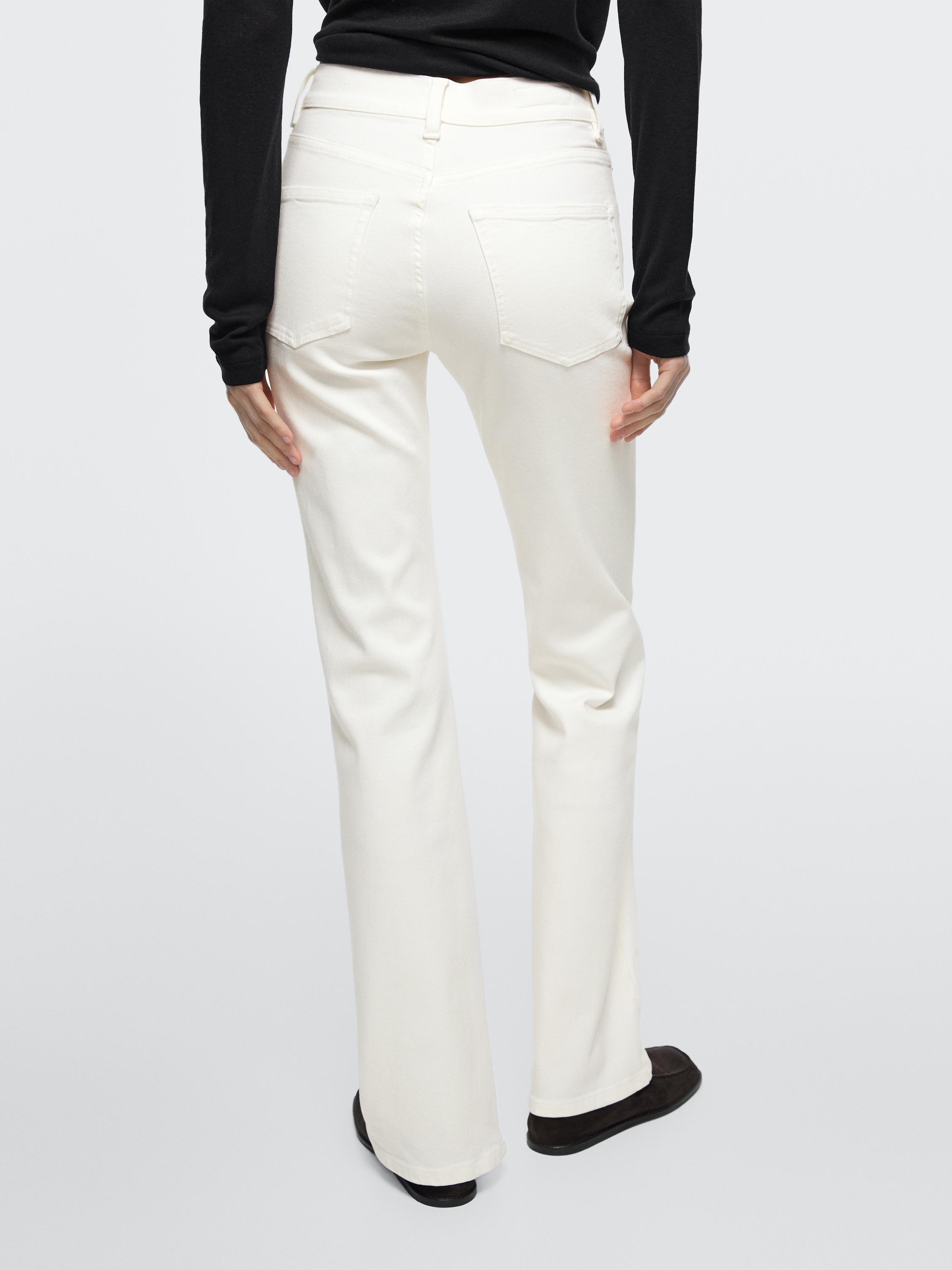 Skinny flare fit jeans — Off white