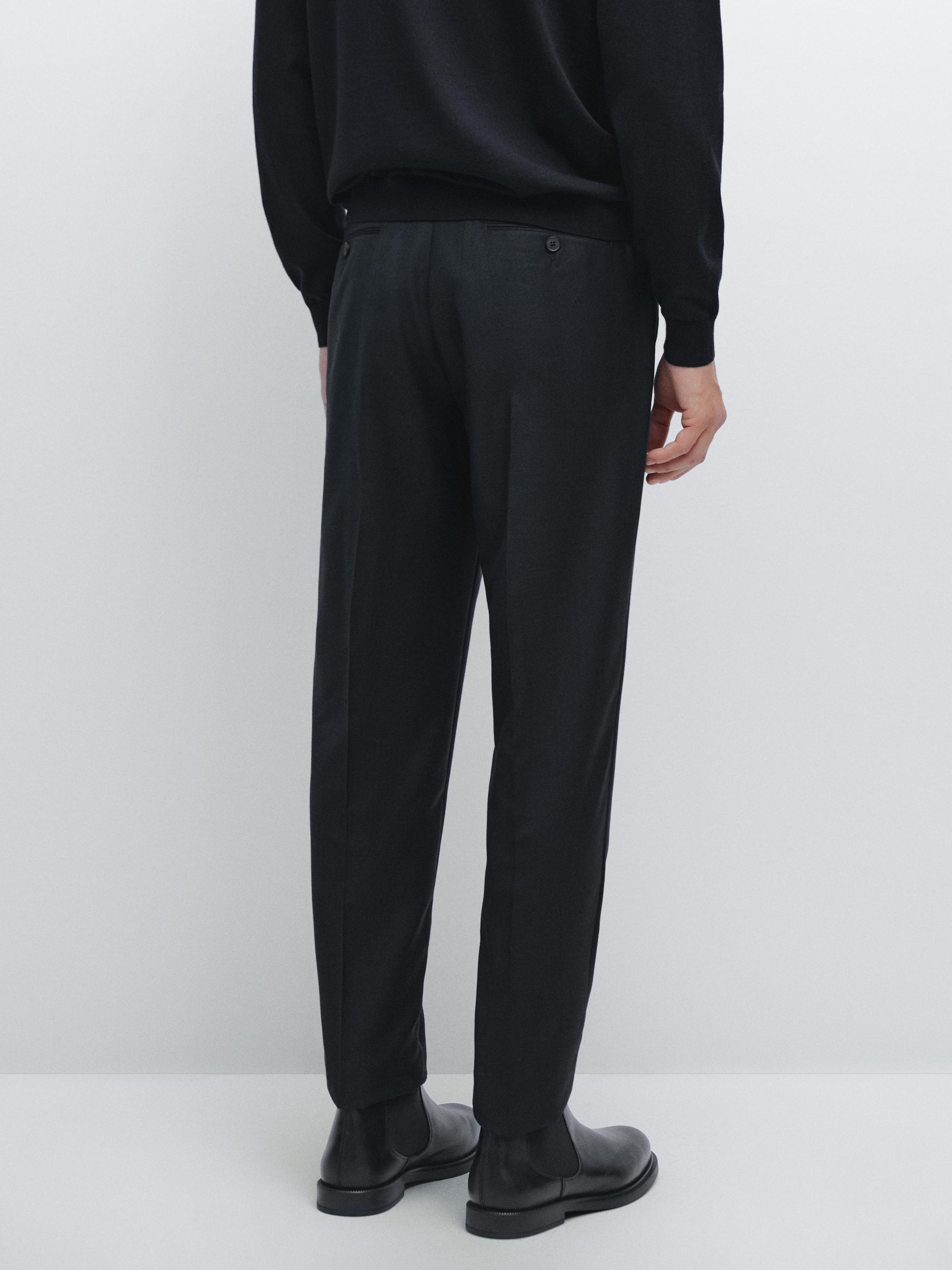 Pantalon de costume micro-texturé