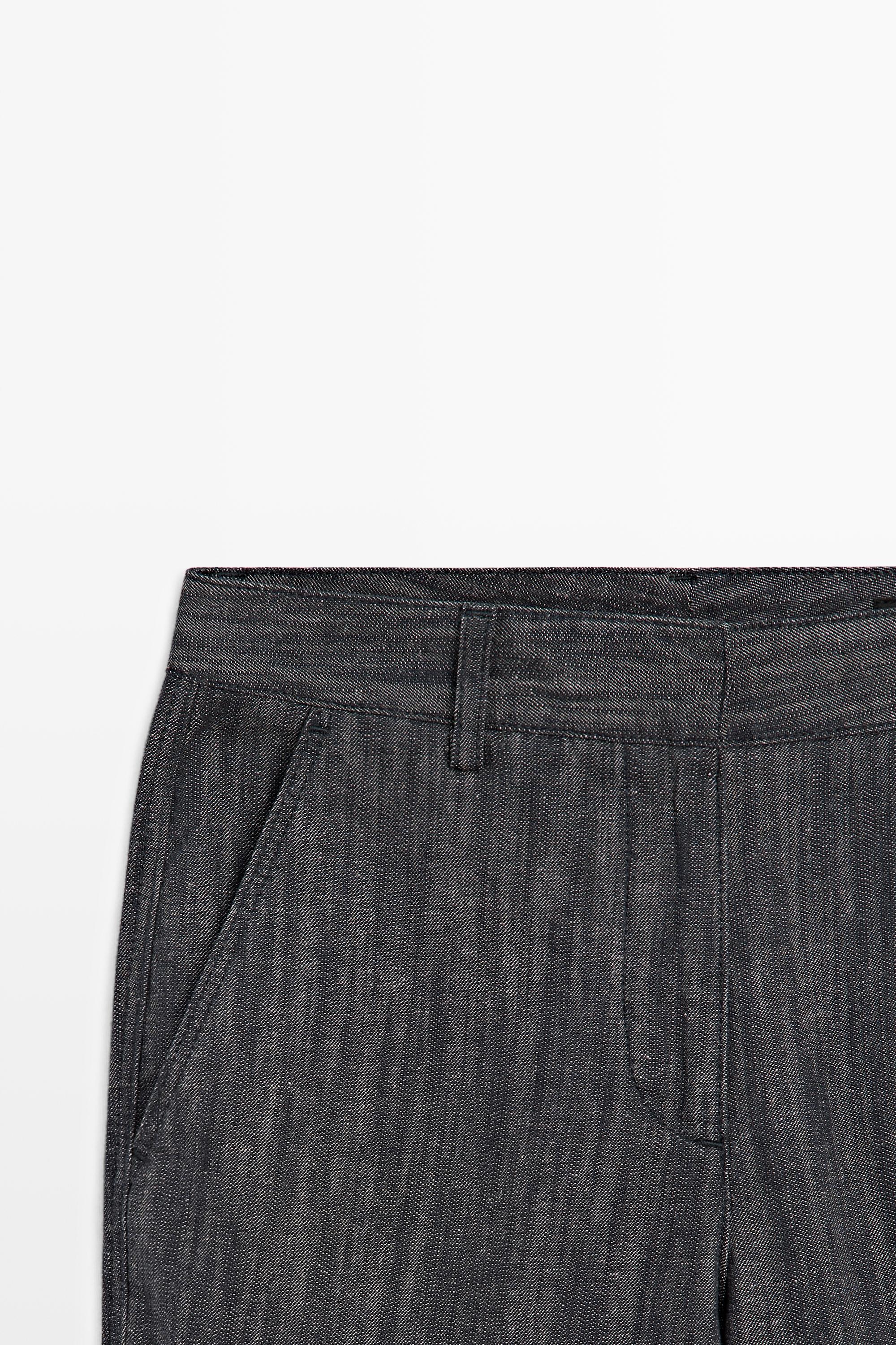 Cropped flare pants — INDIGO