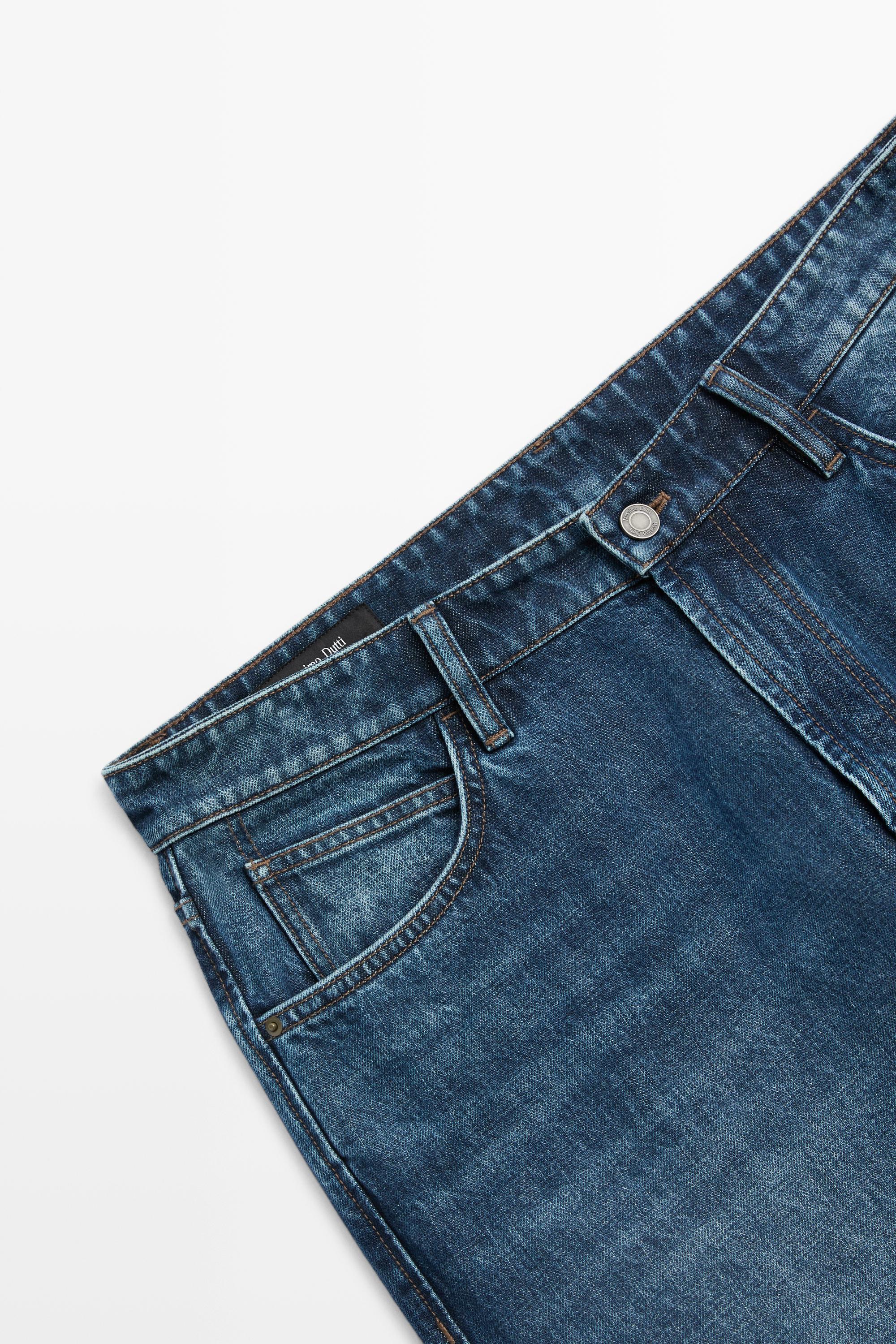 Tapered fit jeans — DARK BLUE