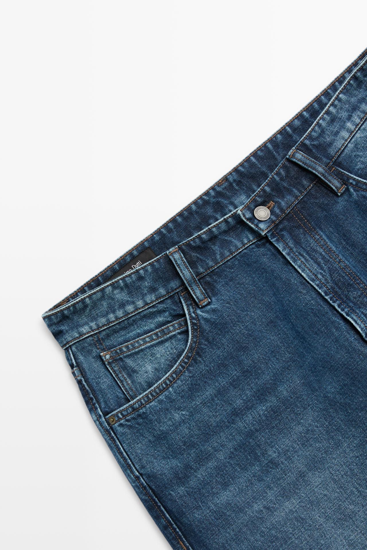Tapered fit jeans — DARK BLUE