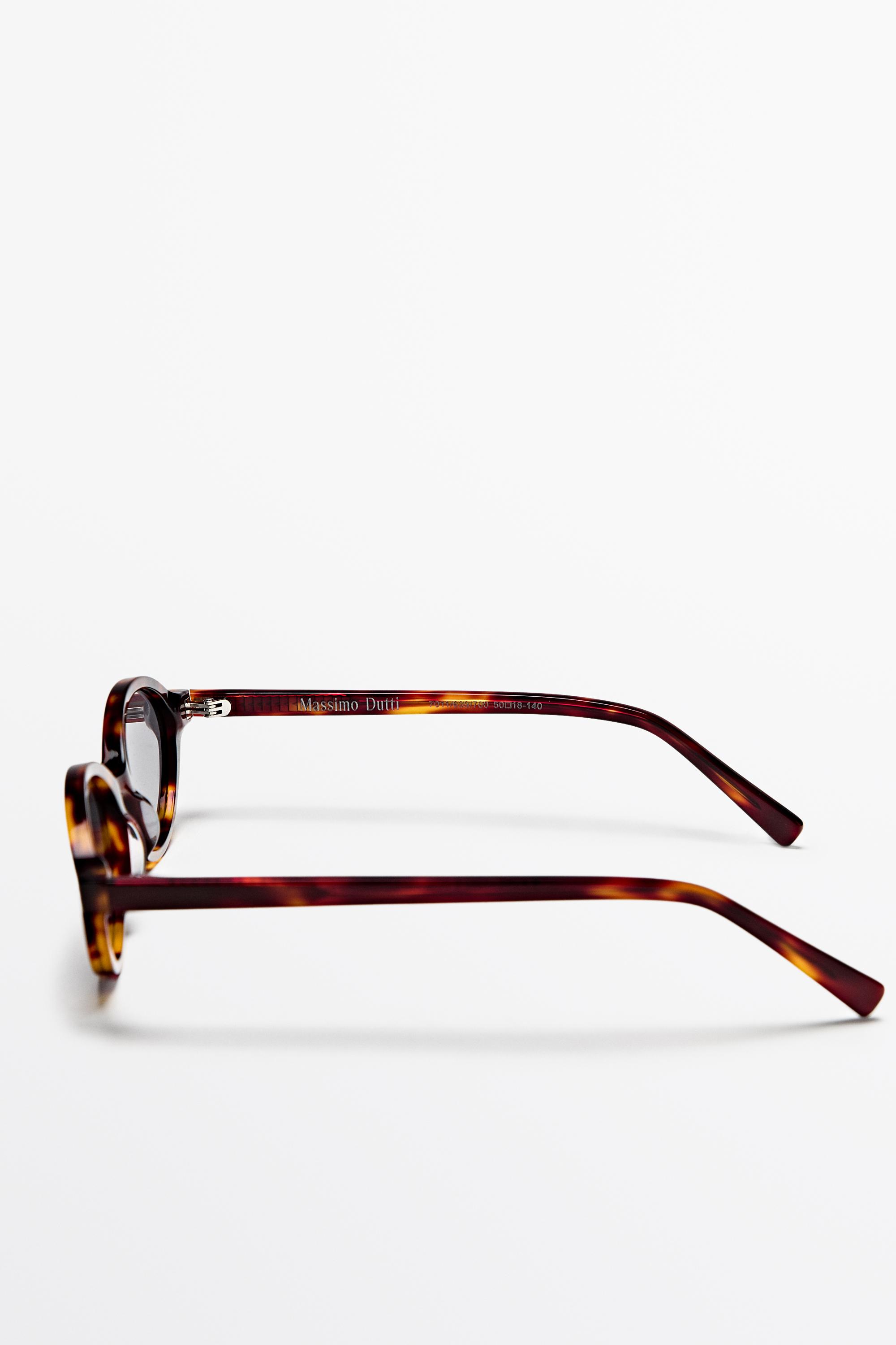 Oval sunglasses — BROWN