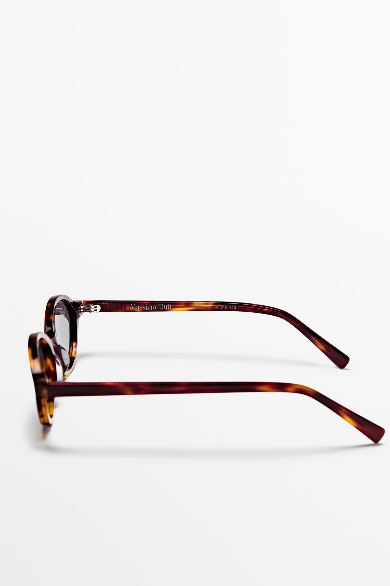 Oval sunglasses — BROWN