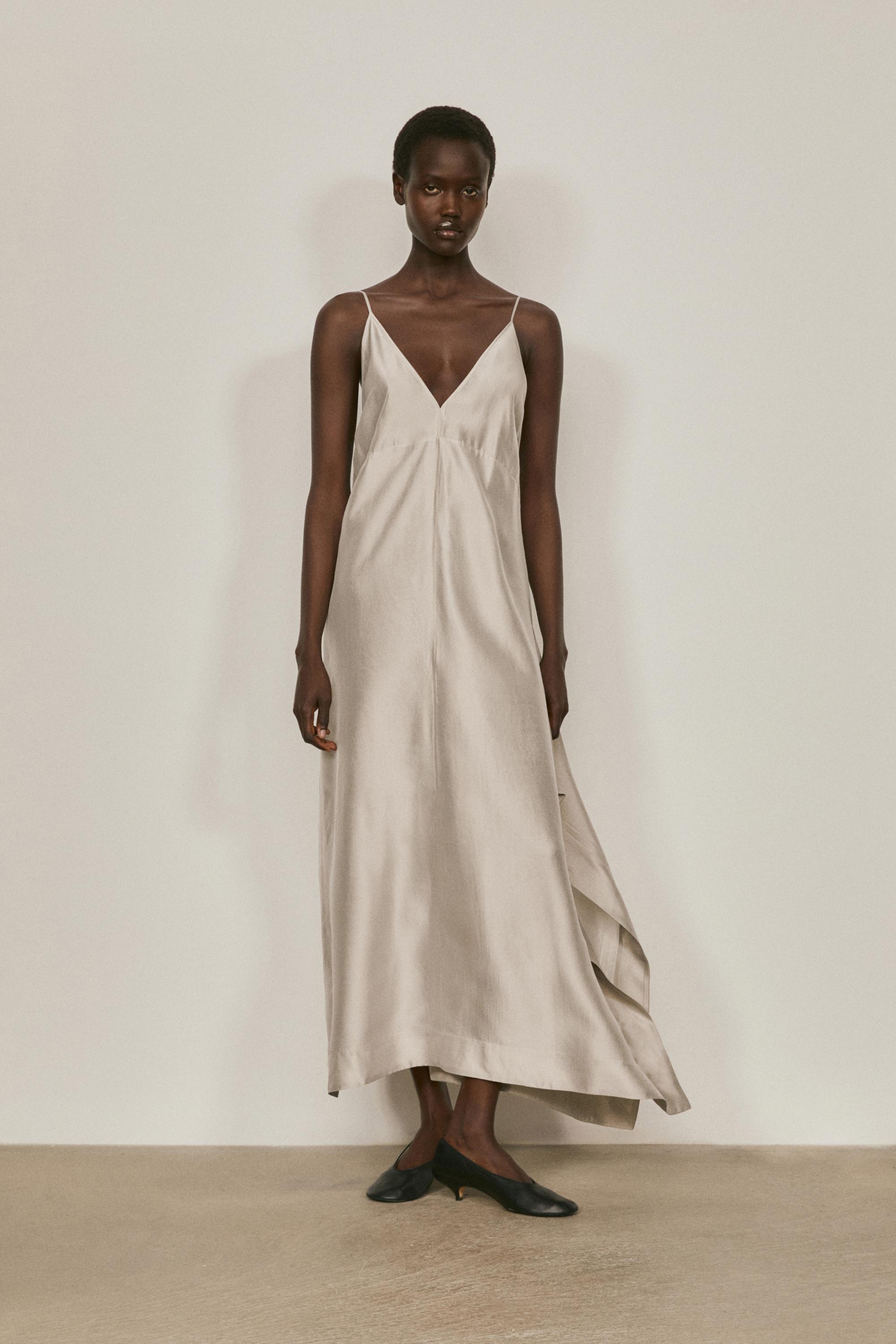 Lingerie V-neck midi dress - LIMITED EDITION