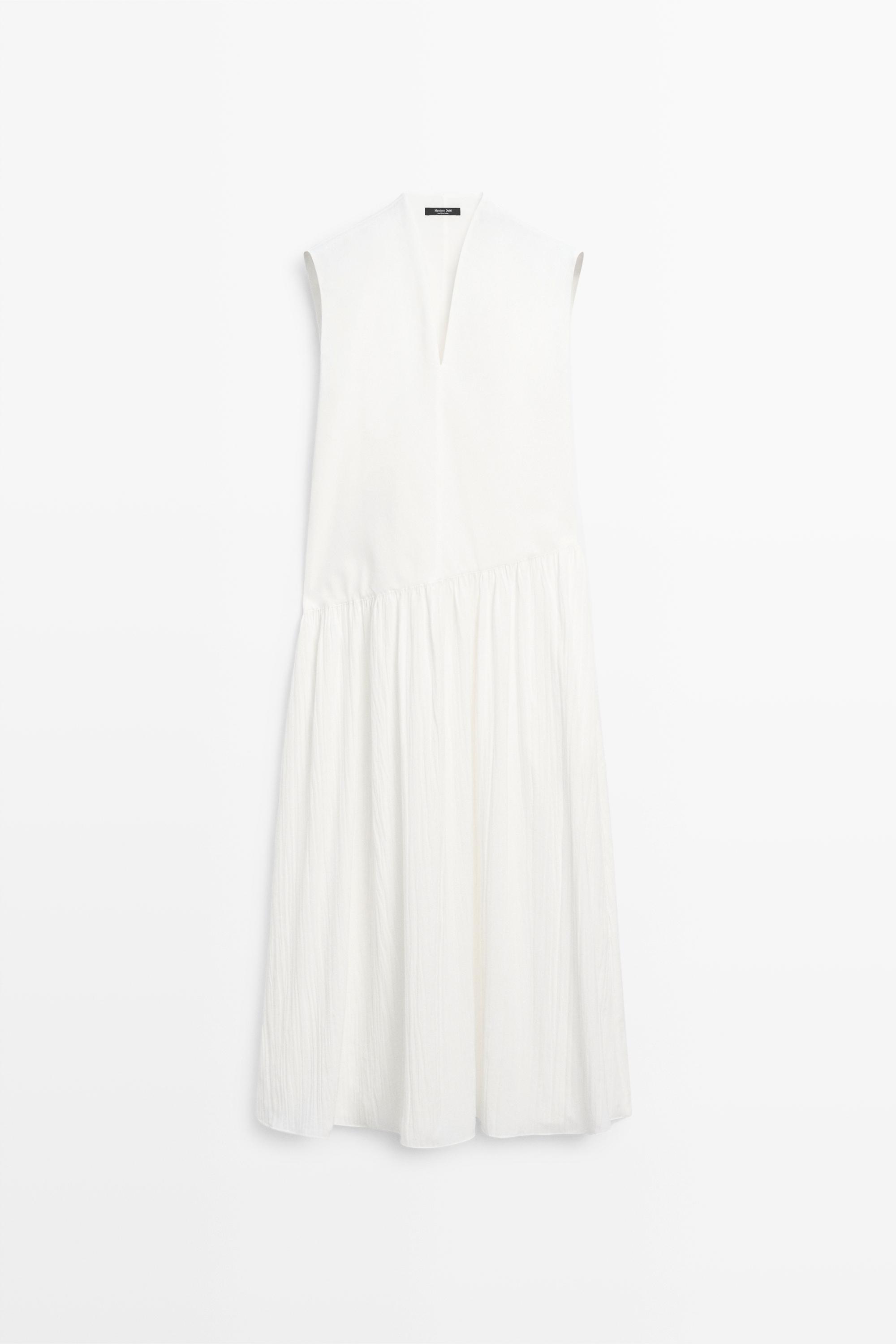 Robe combinée jupe plissée