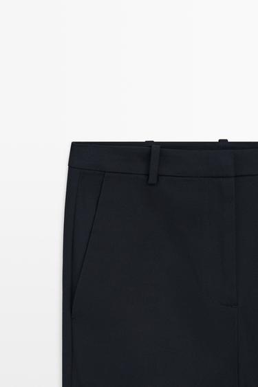 Straight-leg stretch pants — NAVY BLUE 4