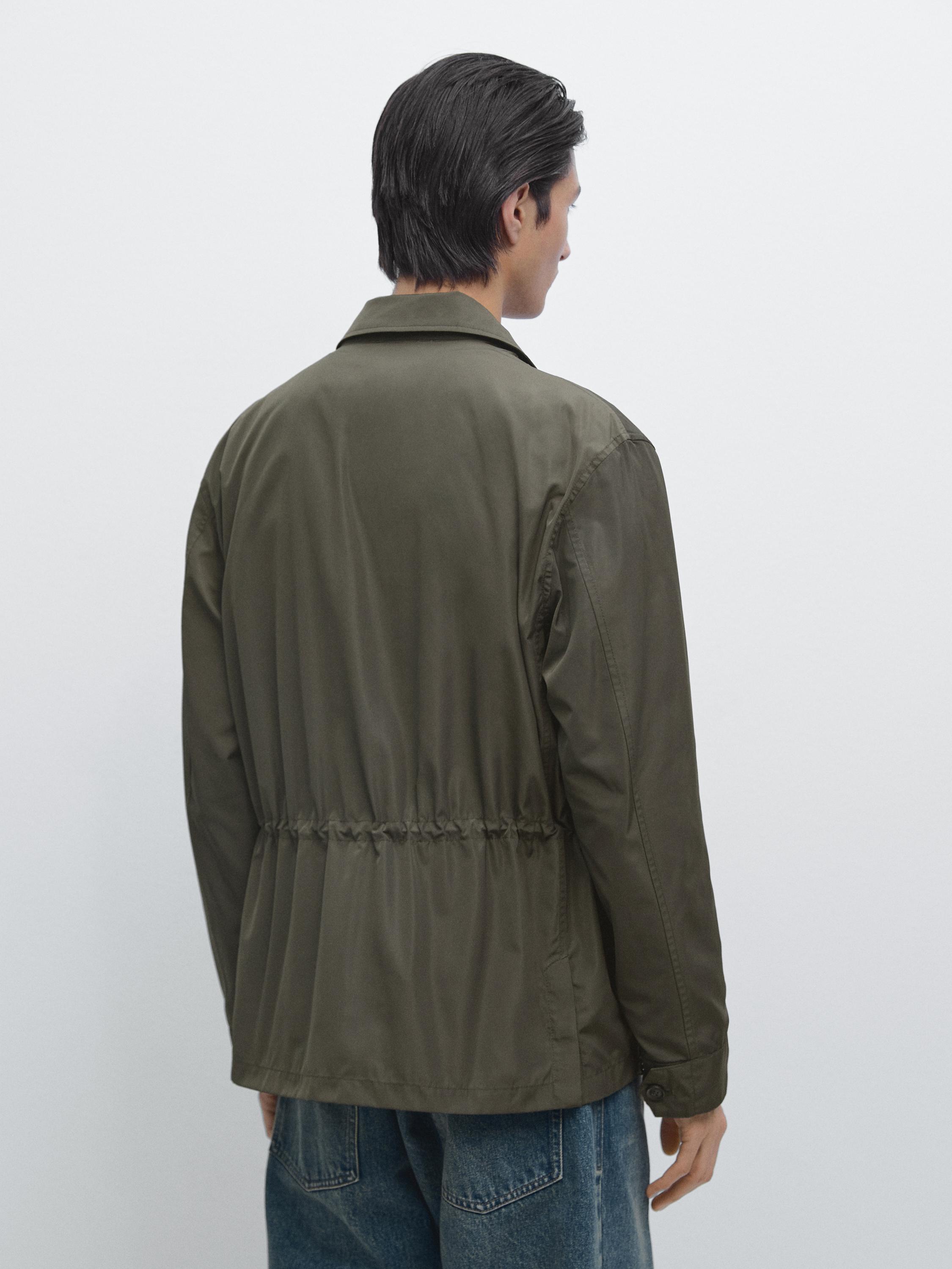 Lightweight jacket with pockets — KHAKI