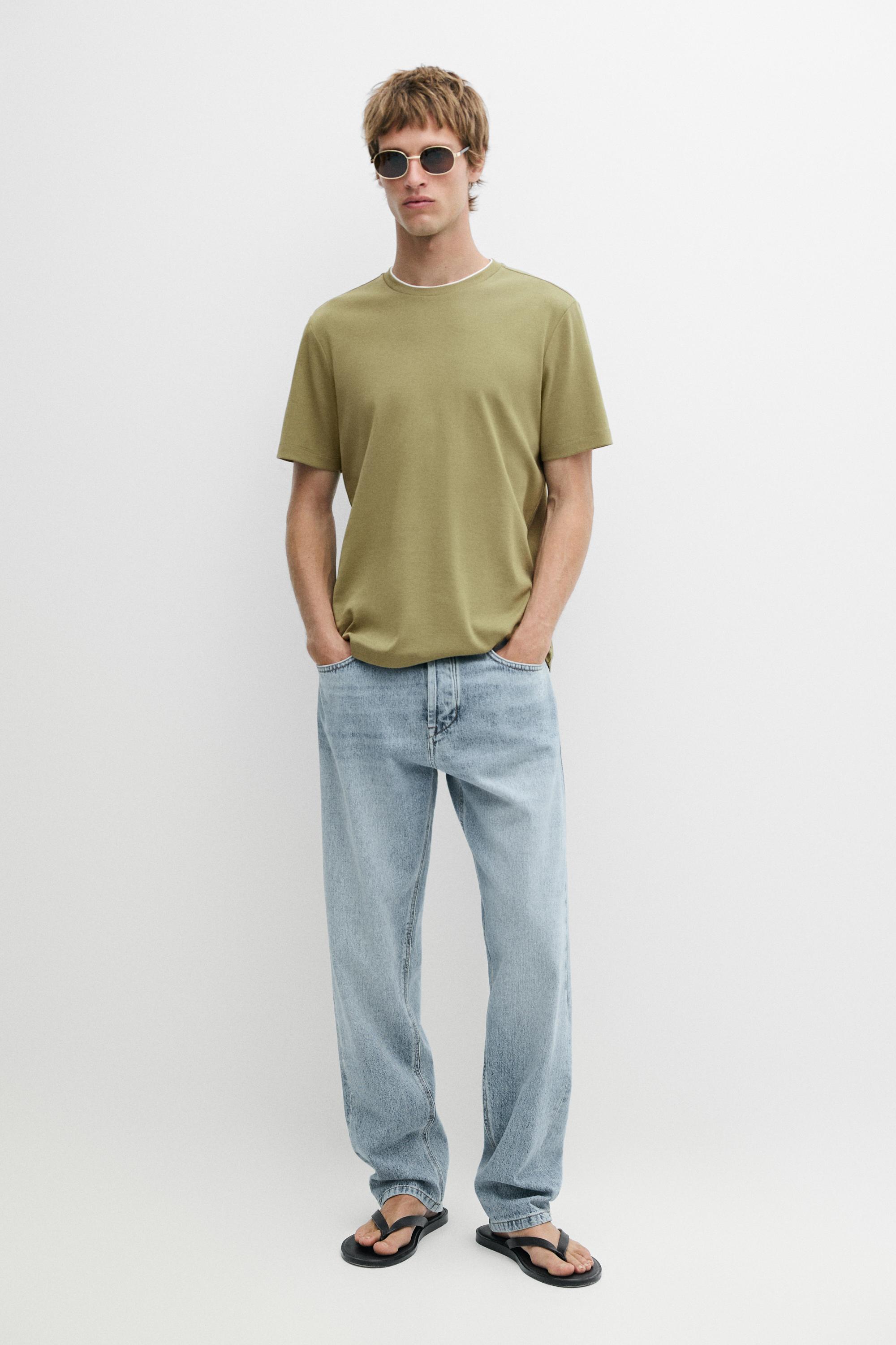 100% cotton double-neck T-shirt