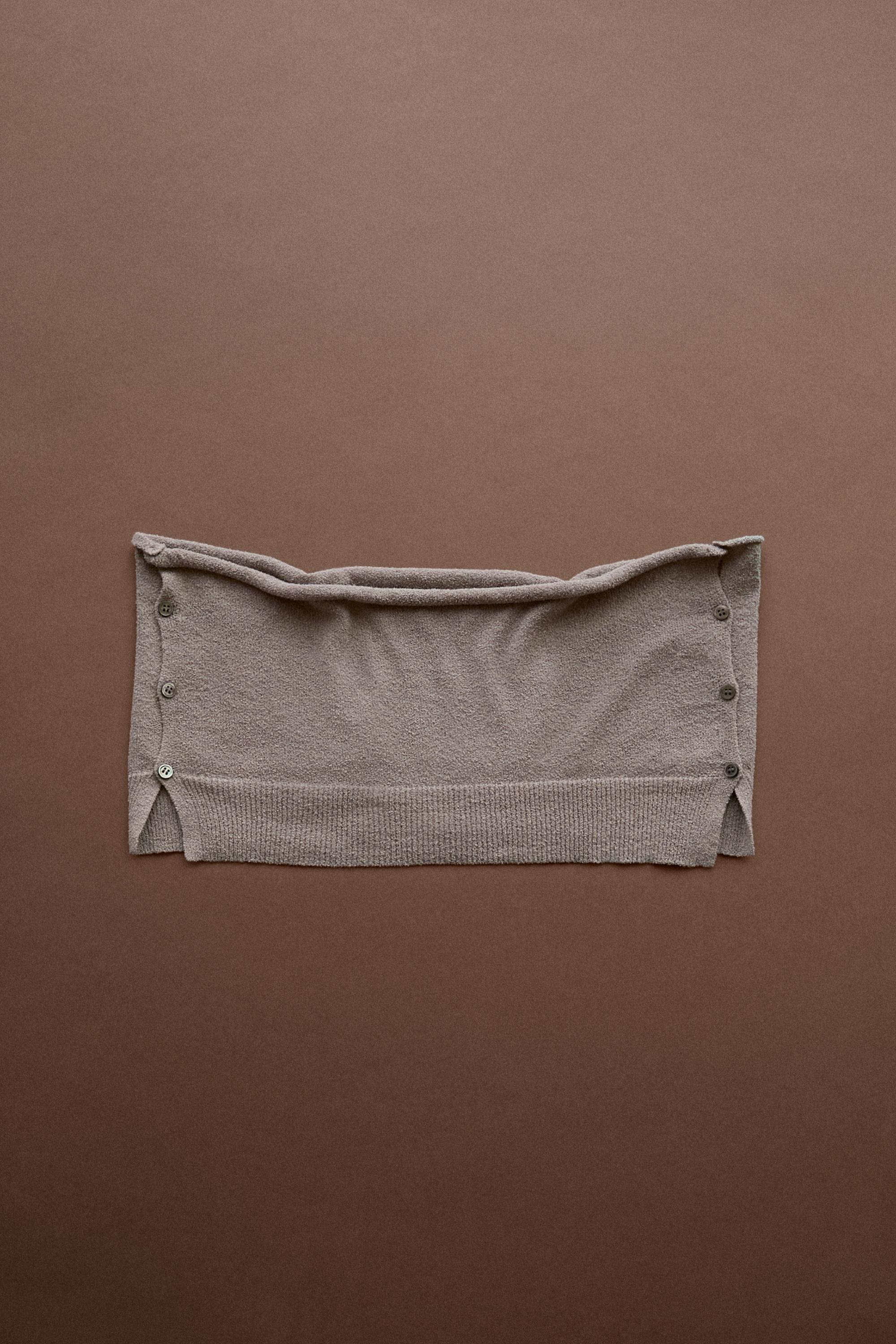 Button-detail bandana - STUDIO — MOLE BROWN