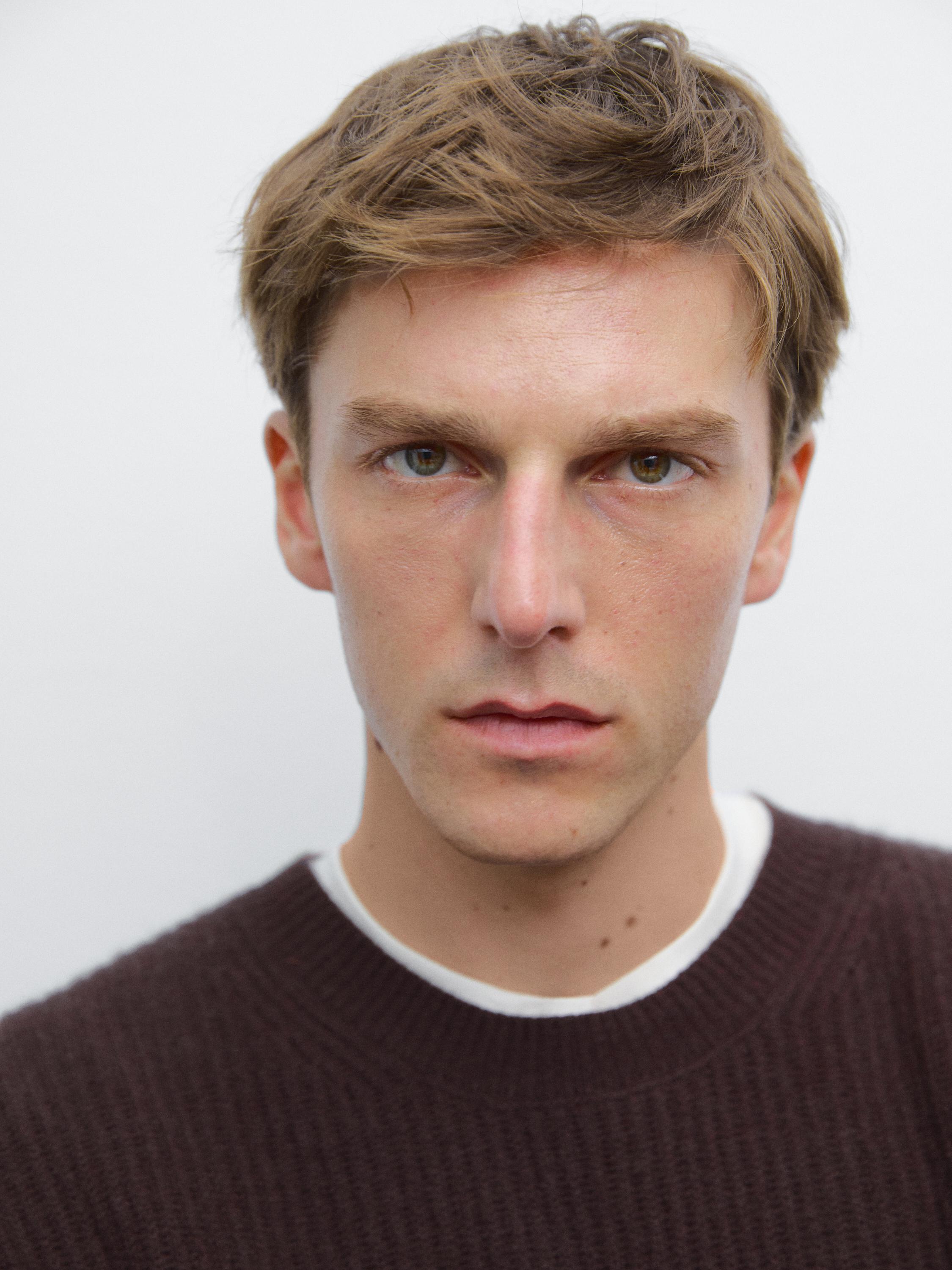 Maglia canneté in lana e cashmere