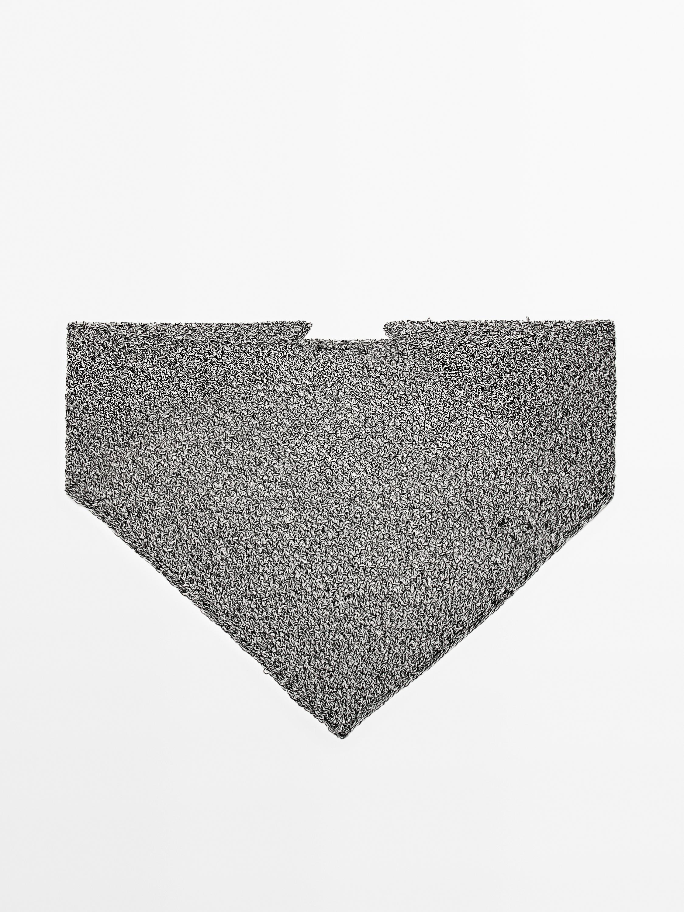 Cotton blend knitted bandana