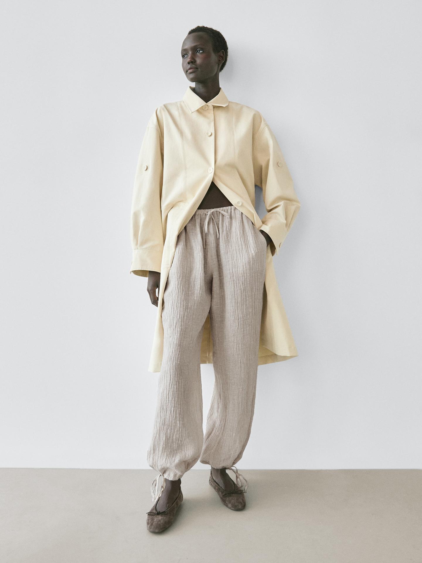 Massimo Dutti 100% linen pants