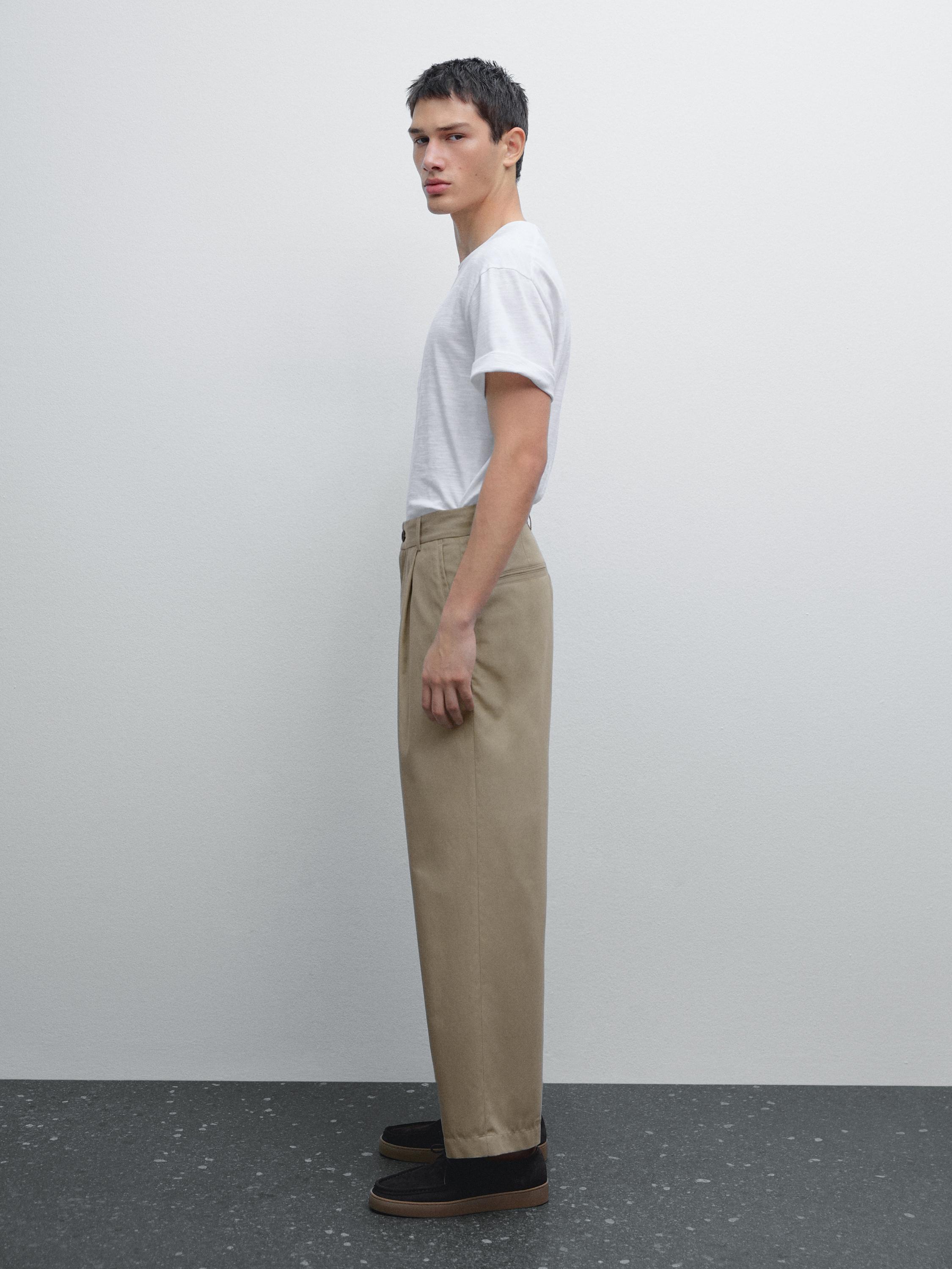 Hose im Relaxed-Fit mit Bundfalte