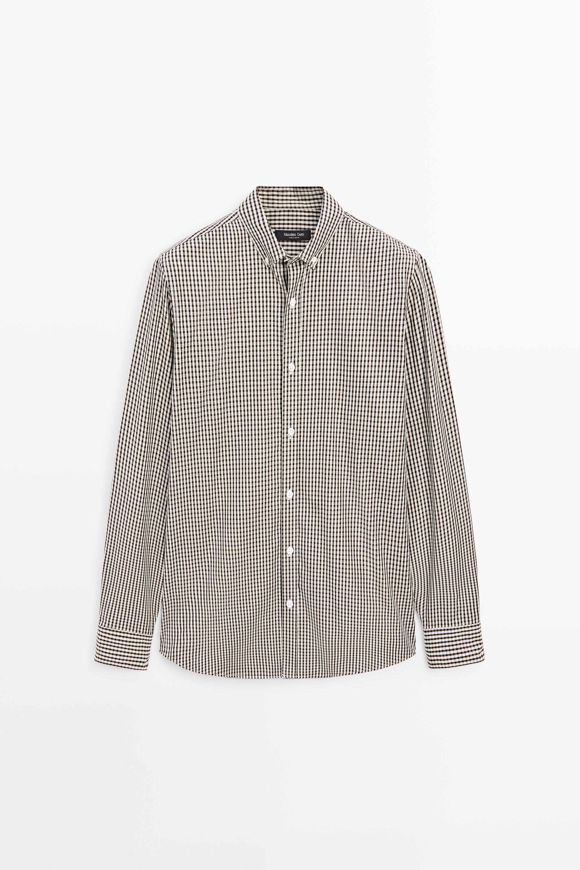 Camisa regular fit cadros